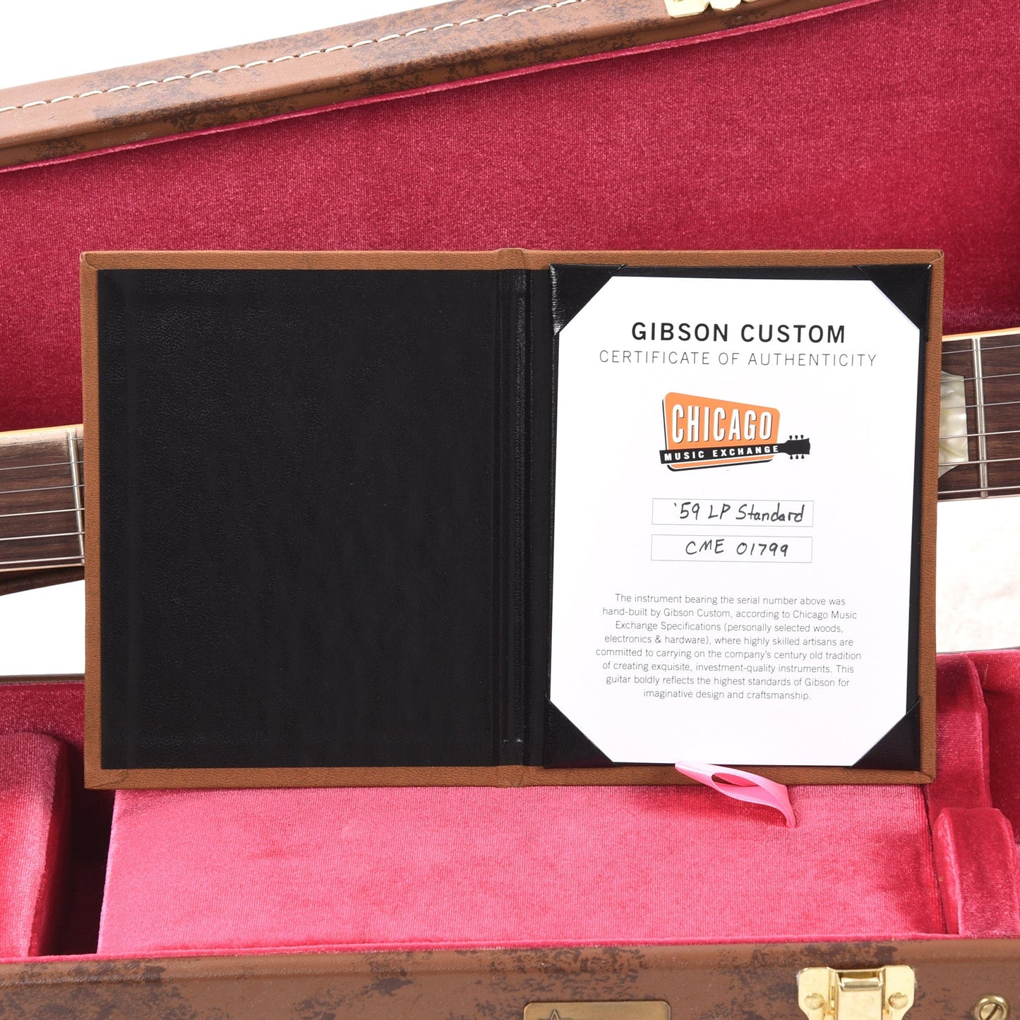 Gibson Custom Shop 1959 Les Paul Standard "CME Spec" Factory Burst VOS w/60 V2 Neck Electric Guitars / Solid Body