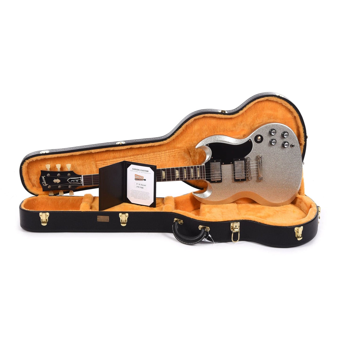 Gibson Custom Shop 1961 SG Standard Reissue "CME Spec" Antique Silver Sparkle VOS Electric Guitars / Solid Body
