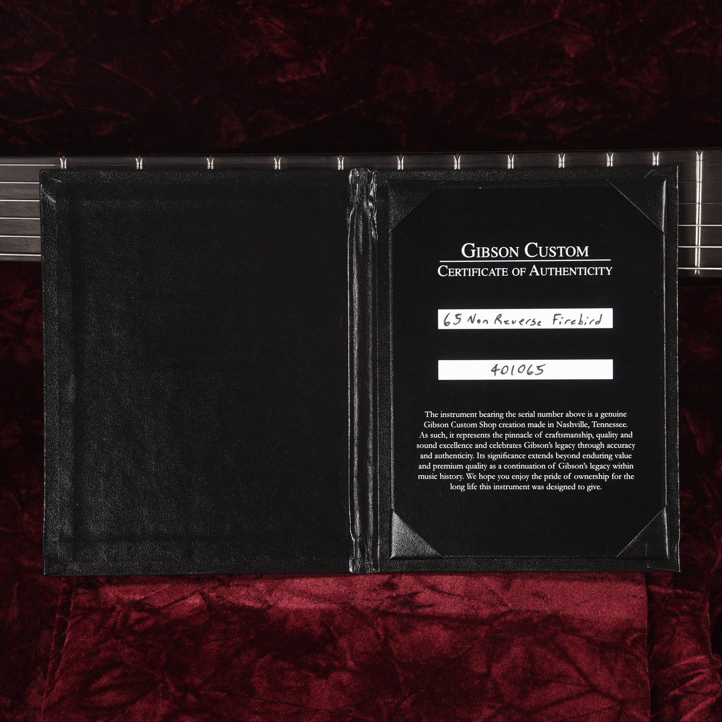 Gibson Custom Shop 1965 Non-Reverse Firebird V Silvermist Poly VOS w/Maestro Electric Guitars / Solid Body