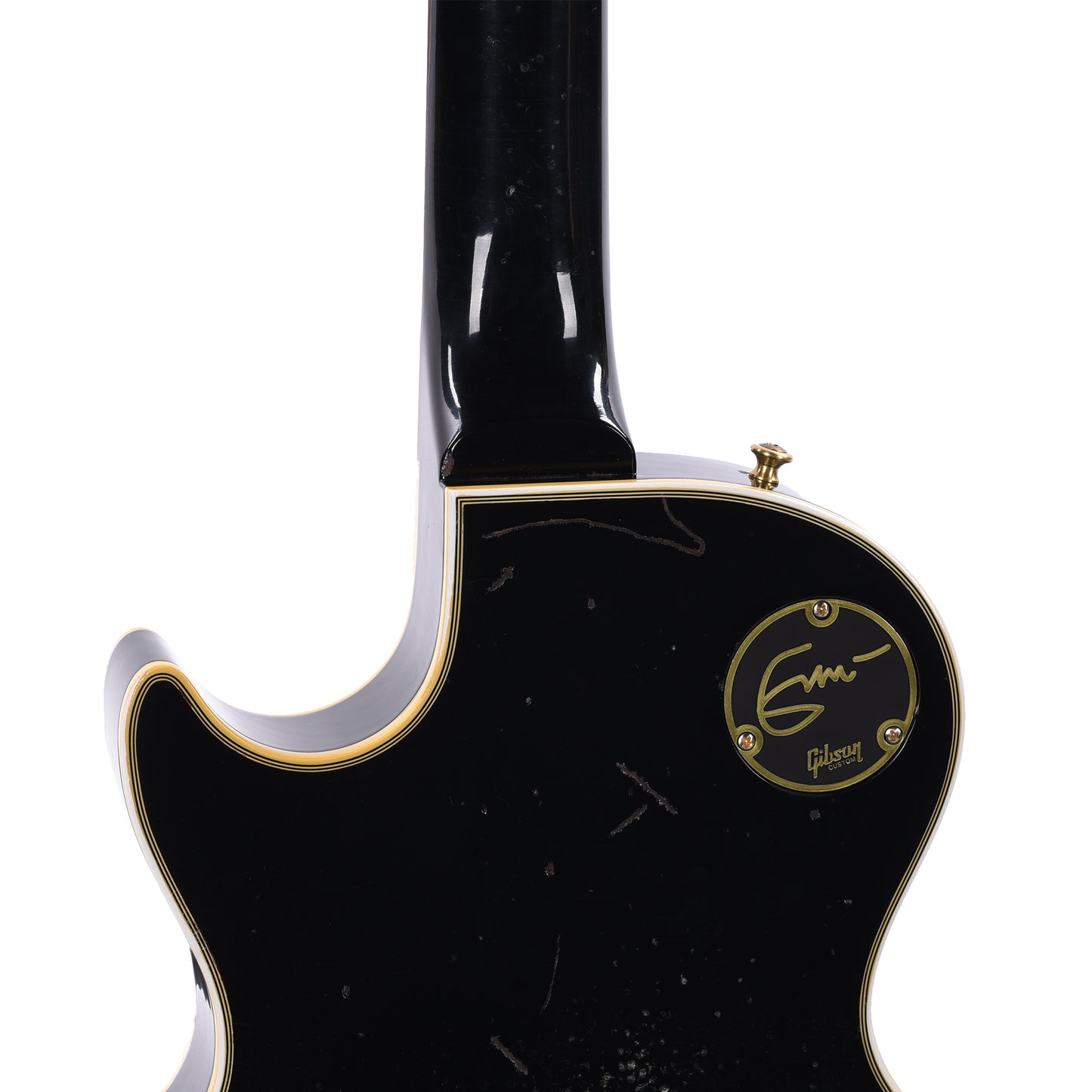 Gibson Custom Shop Artist Eric Clapton 1958 Les Paul Custom Ebony Murphy Lab Aged Electric Guitars / Solid Body