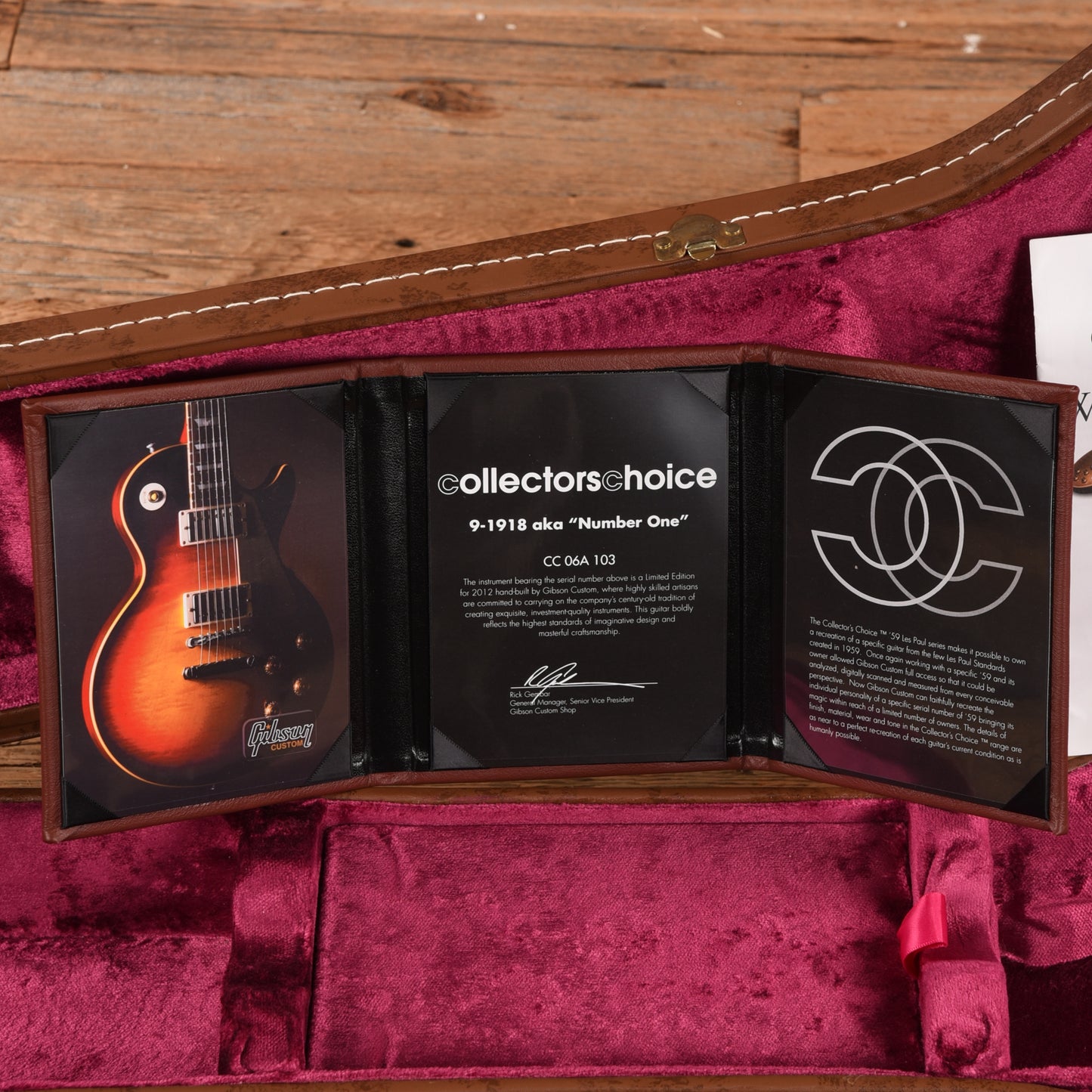 Gibson Custom Shop Collector's Choice #6 "Number One" '59 Les Paul Standard Reissue Non-Filtered Tobacco Burst 2012 Electric Guitars / Solid Body