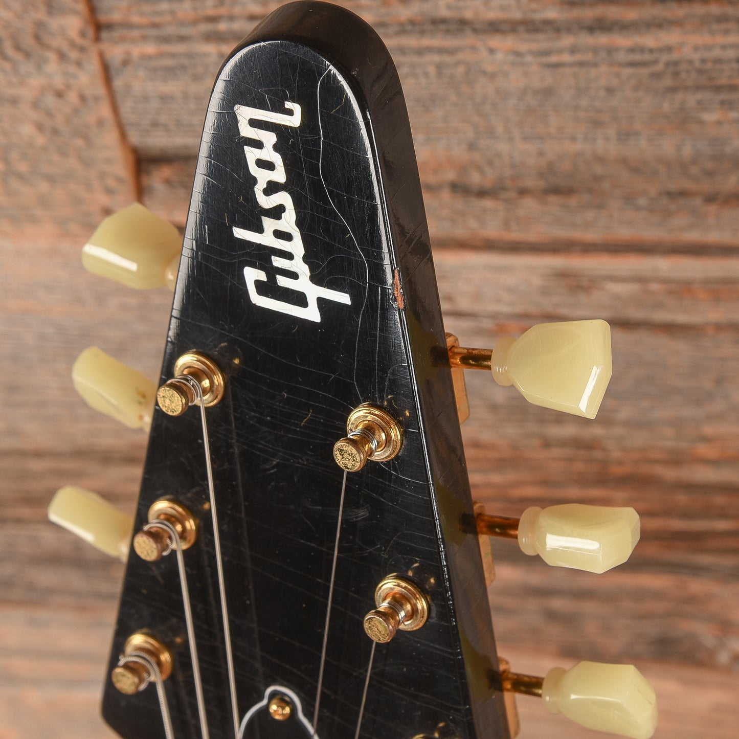 Gibson Custom Shop Jimi Hendrix Signature '69 Flying V Aged Ebony Electric Guitars / Solid Body