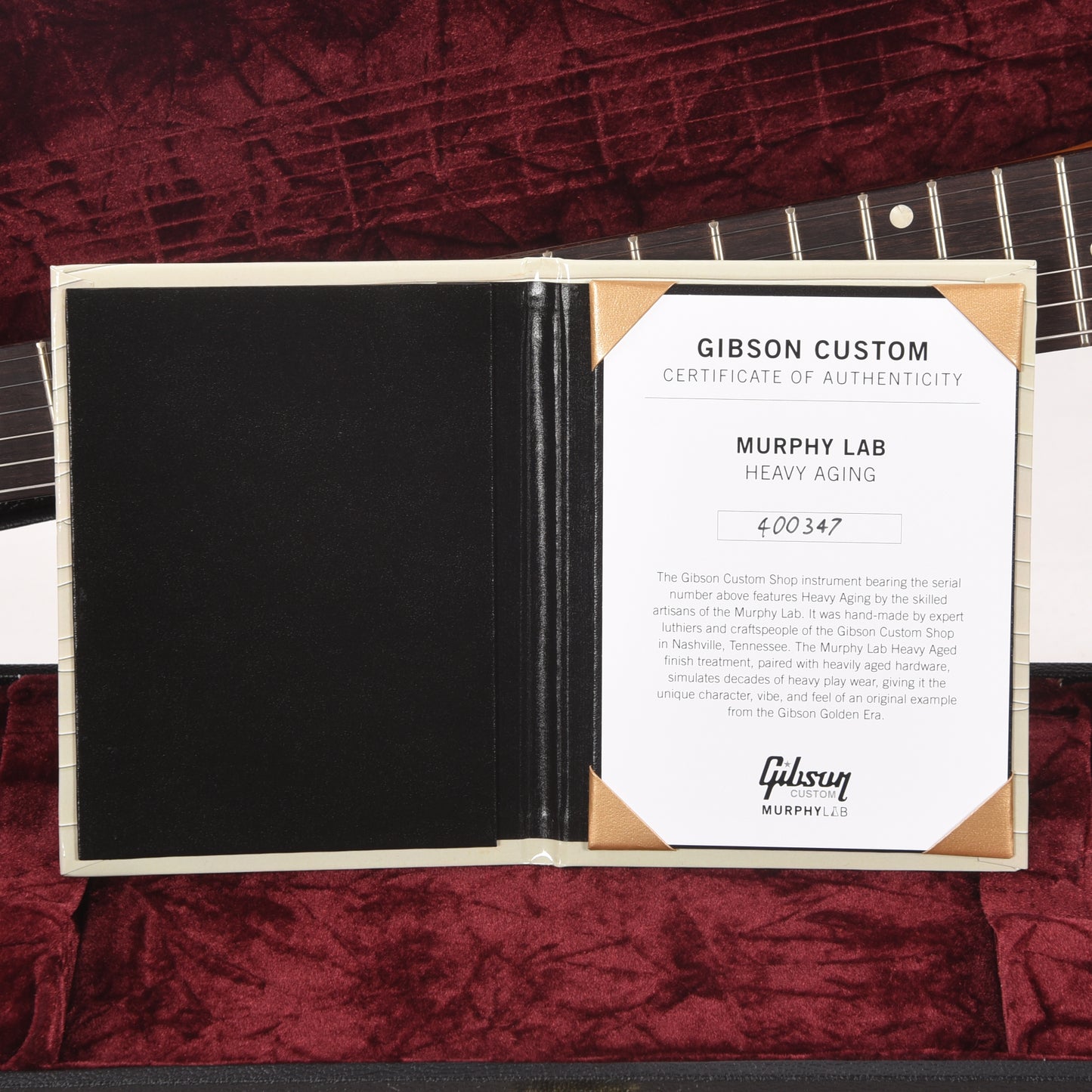 Gibson Custom Shop Murphy Lab 1967 Flying V "CME Spec" Heavy Antique GT Filler Heavy Aged w/Maestro Vibrola Electric Guitars / Solid Body
