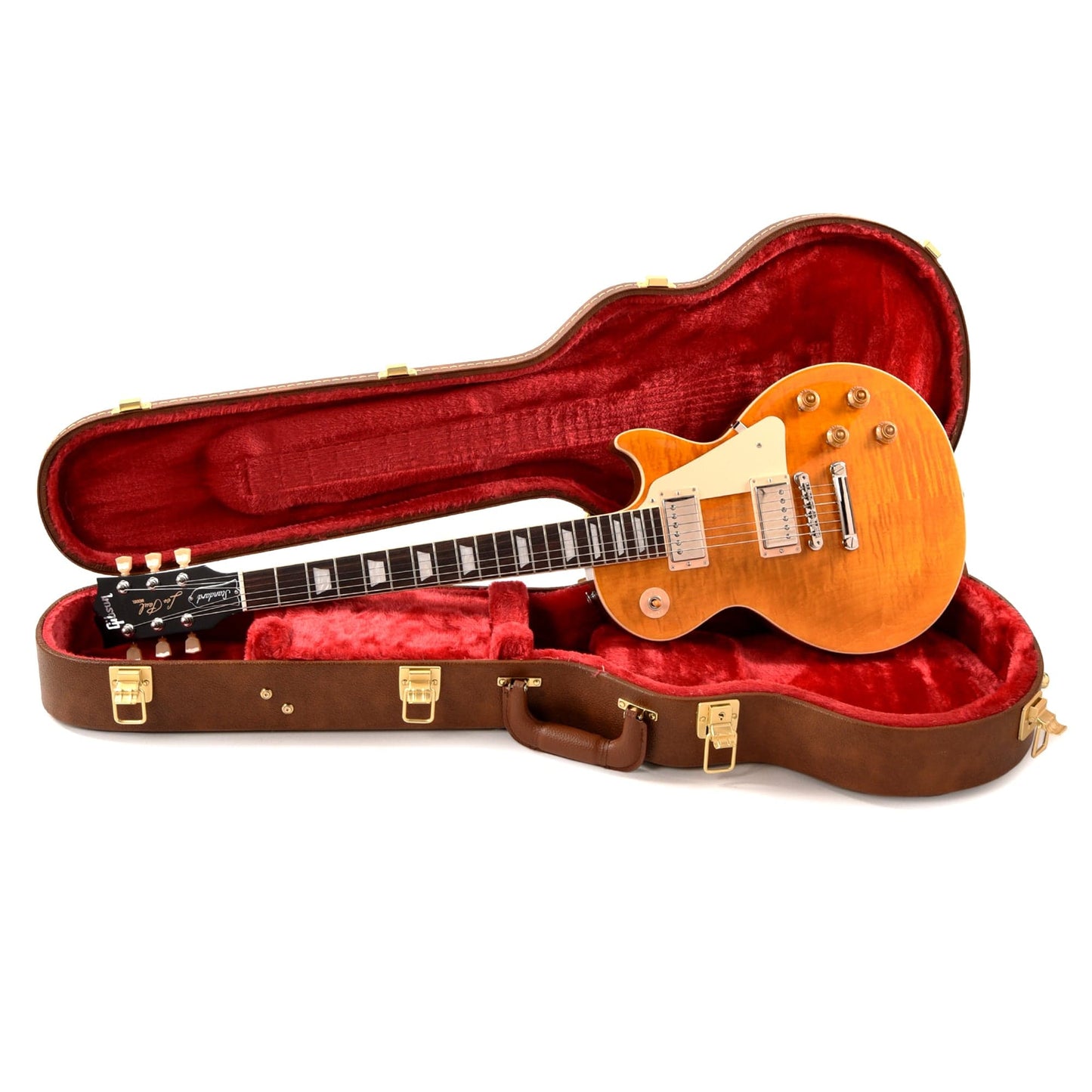 Gibson Original Les Paul Standard '50s Figured Top Honey Amber Electric Guitars / Solid Body