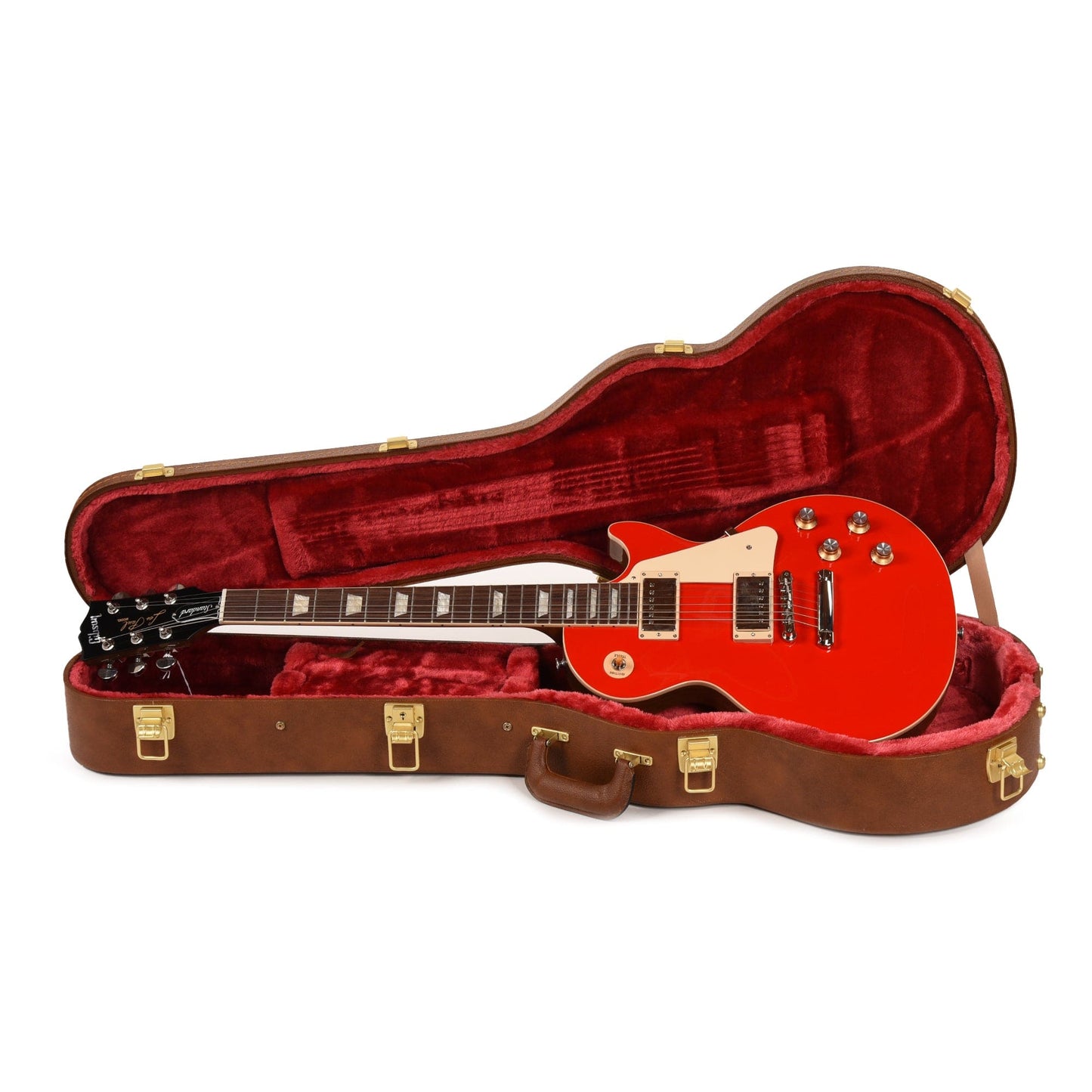 Gibson Original Les Paul Standard '60s Plain Top Cardinal Red Top Electric Guitars / Solid Body