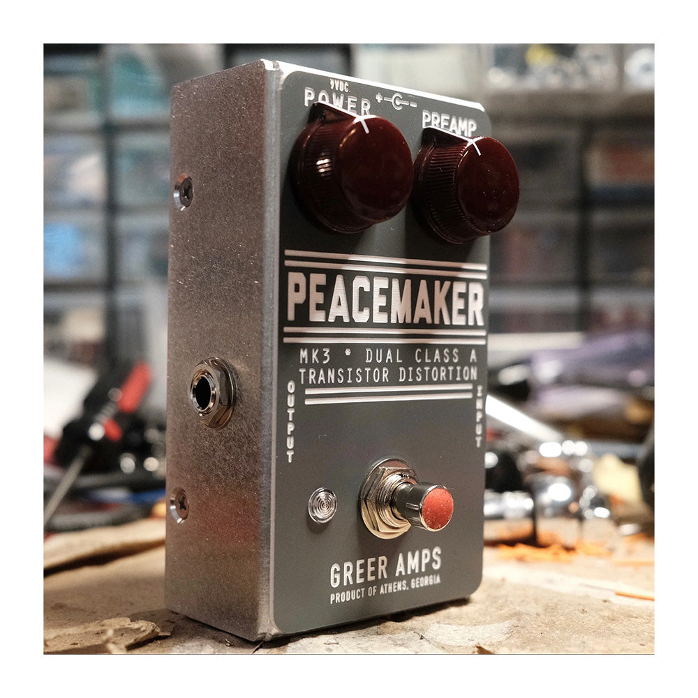 Greer Amps Peacemaker MK3 Dual Class A Transistor Distortion Pedal Blue Effect Pedals