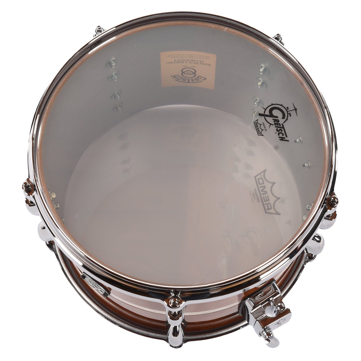 Gretsch Renown Limited 12/16/22/6.5x14 4pc. Drum Kit Mahogany Gloss w/Vintage Pearl Inlay Drums and Percussion / Acoustic Drums / Full Acoustic Kits