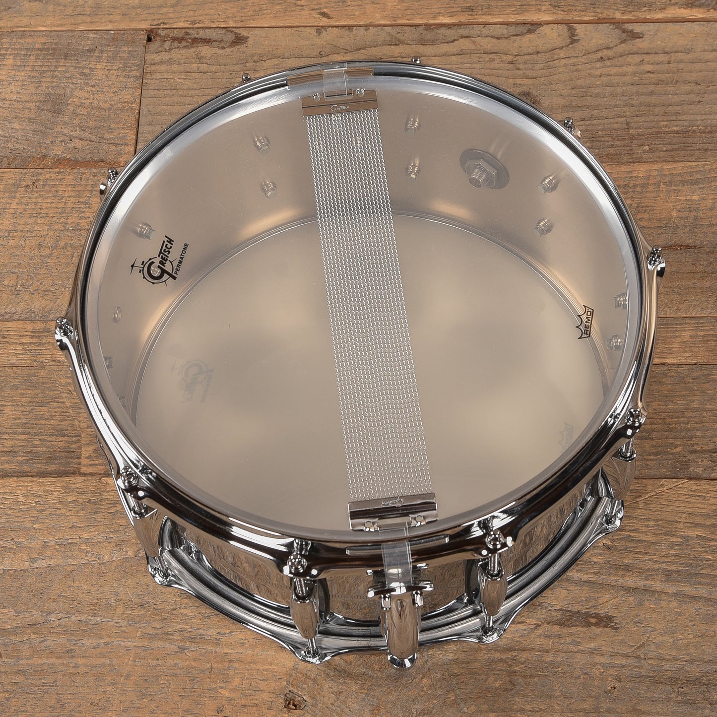 Gretsch 6.5x14 Brooklyn Chrome Over Brass Snare Drum Drums and Percussion / Acoustic Drums / Snare