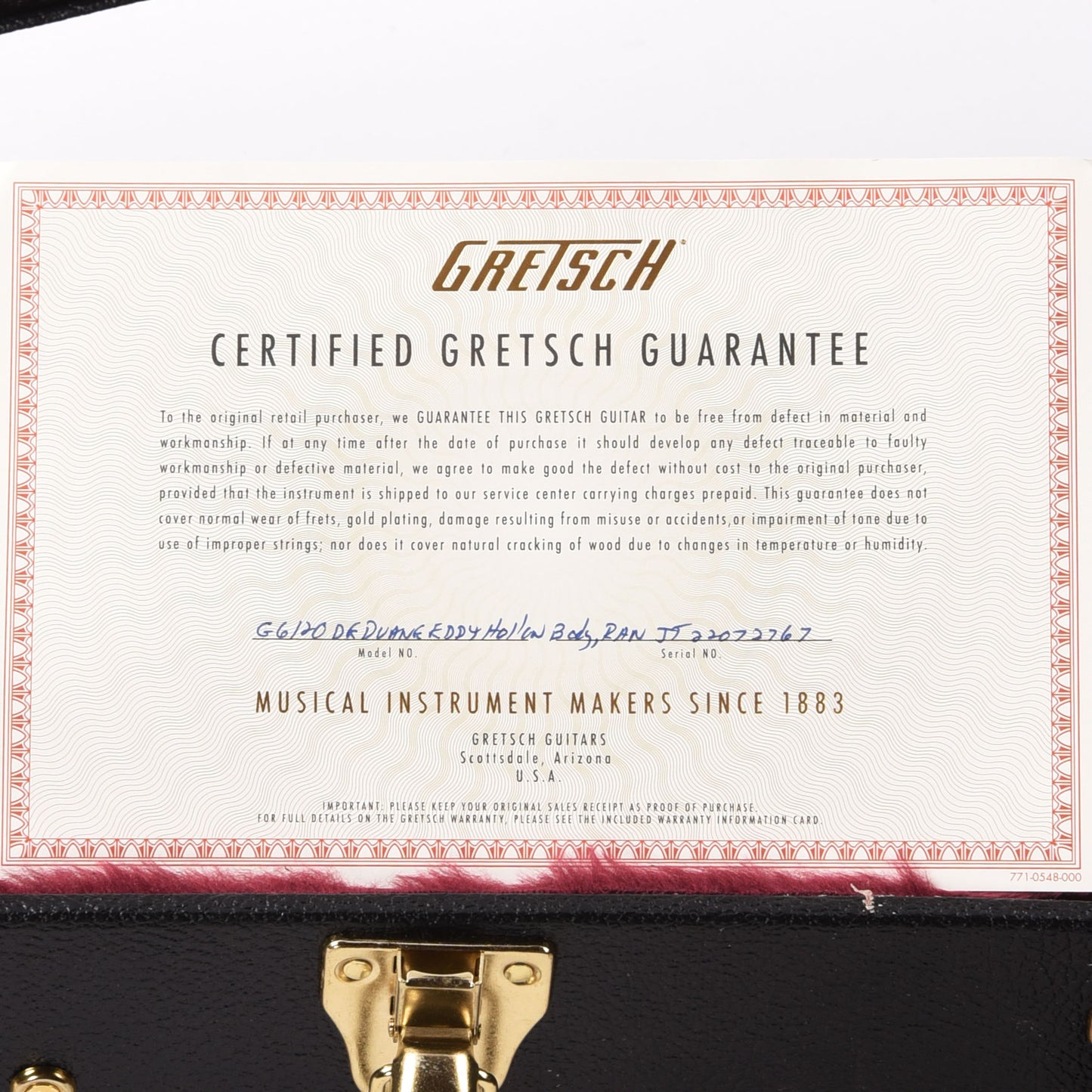 Gretsch G6120DE Duane Eddy Signature Hollow Body with Bigsby Desert Sunrise Electric Guitars / Semi-Hollow