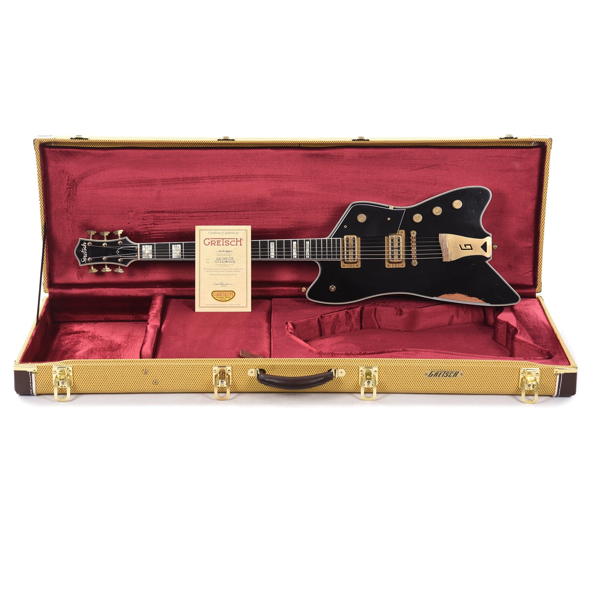 Gretsch Custom Shop G6199-CB Caddy Bo Baritone Heavy Relic Aged Black Master Built by Chad Henrichsen Electric Guitars / Solid Body