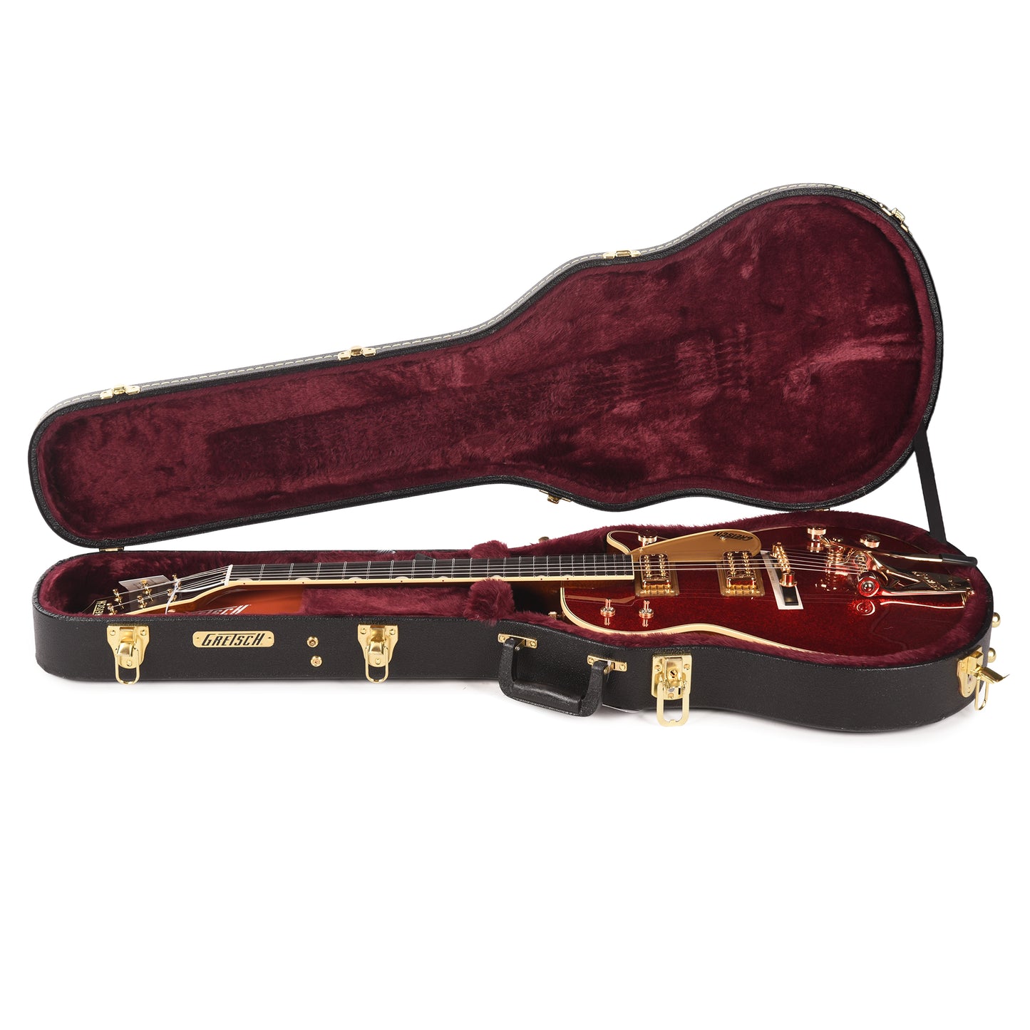 Gretsch Limited Edition Vintage Select G6129TG-59VS Sparkle Jet Red Sparkle w/String-Thru Bigsby Electric Guitars / Solid Body