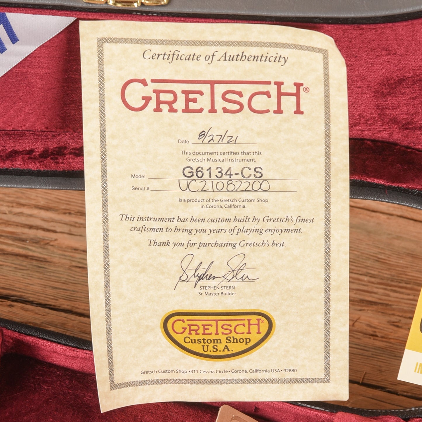 Gretsch G6134-CS Penguin Gold Sparkle 2021 - Zac Brown
