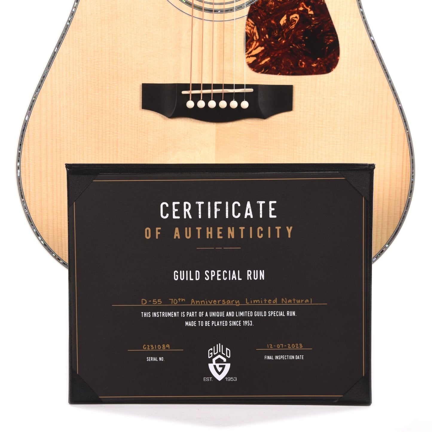 Guild USA Special Run D-55 70th Anniversary Limited Edition of 70 Acoustic Guitars / Dreadnought