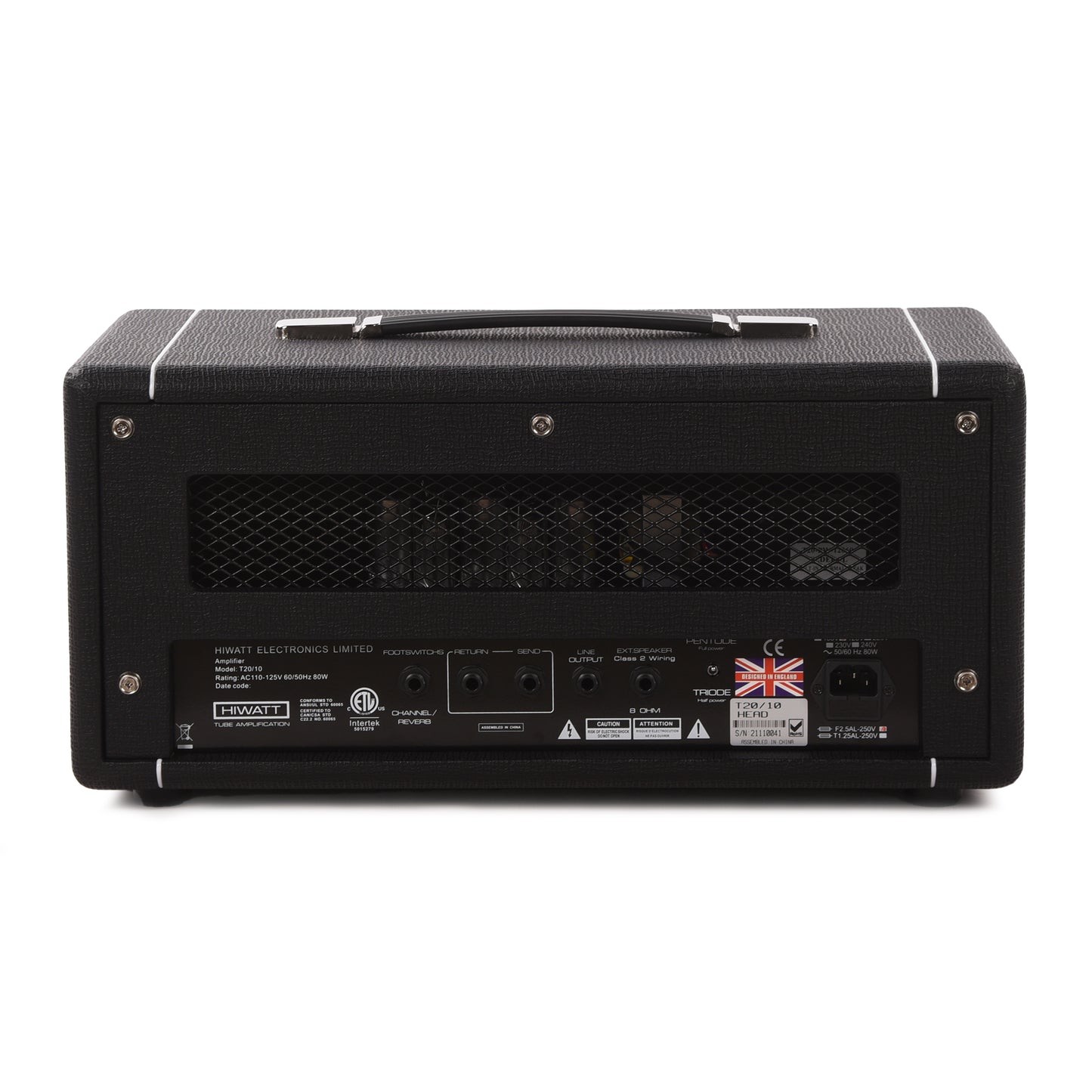 Hiwatt T20/10 20w/10w Tube Series Guitar Amp Head Amps / Guitar Amps / Guitar Heads