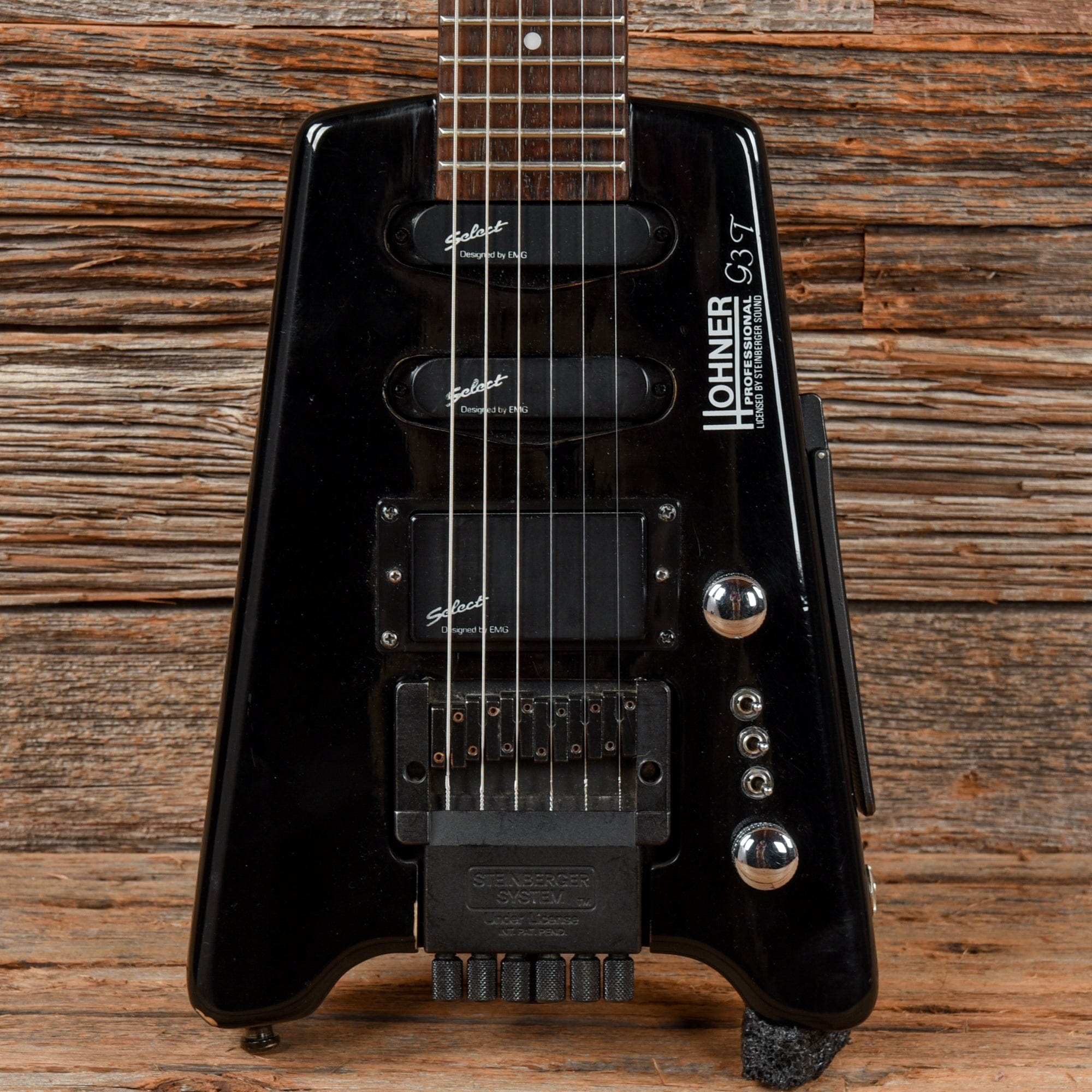 Hohner G3T Headless Guitar Black 1980s Chicago Music Exchange