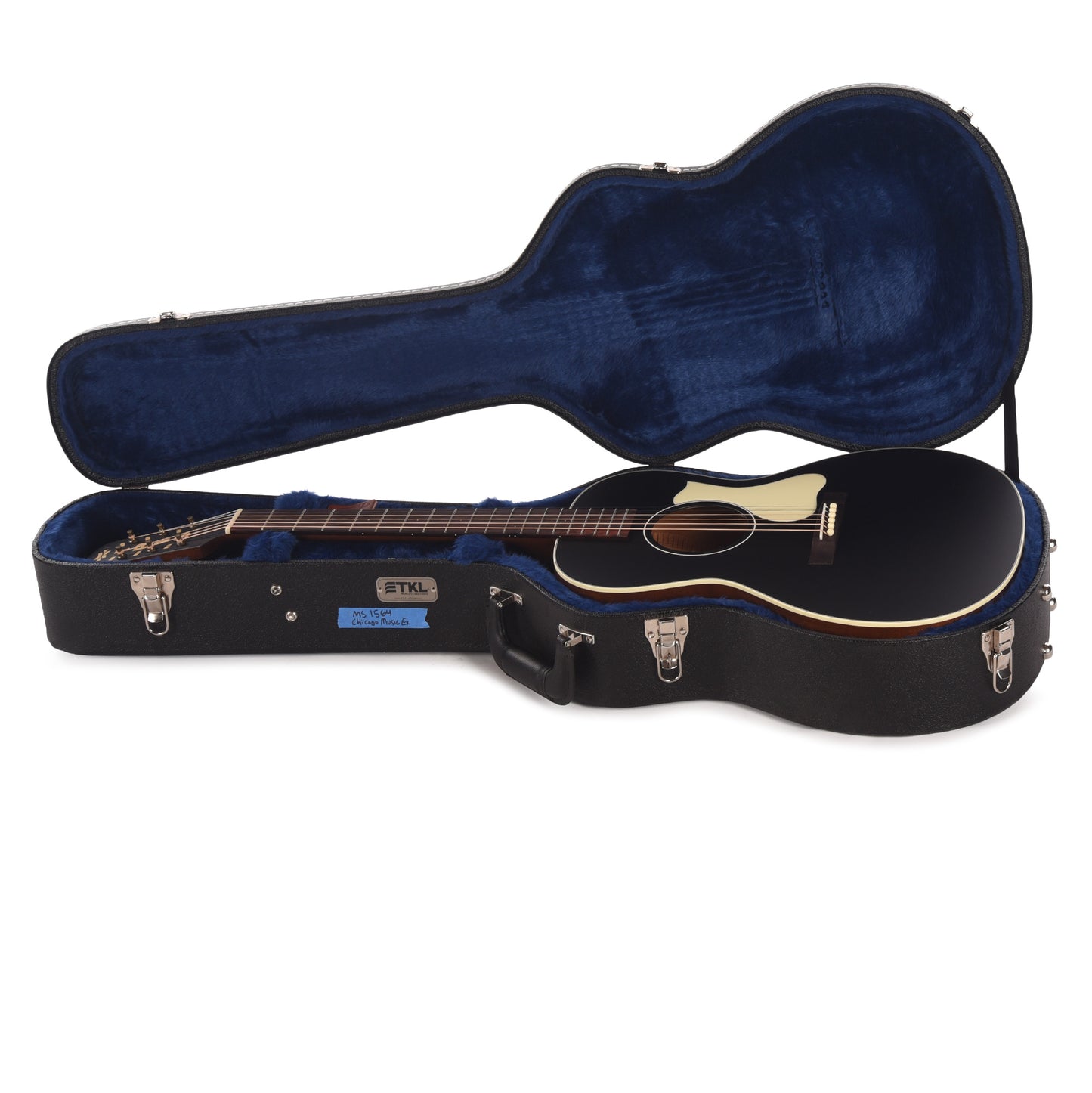 Iris MS-00 Sitka/Mahogany Black Top w/Ivoroid Pickguard Acoustic Guitars / Concert