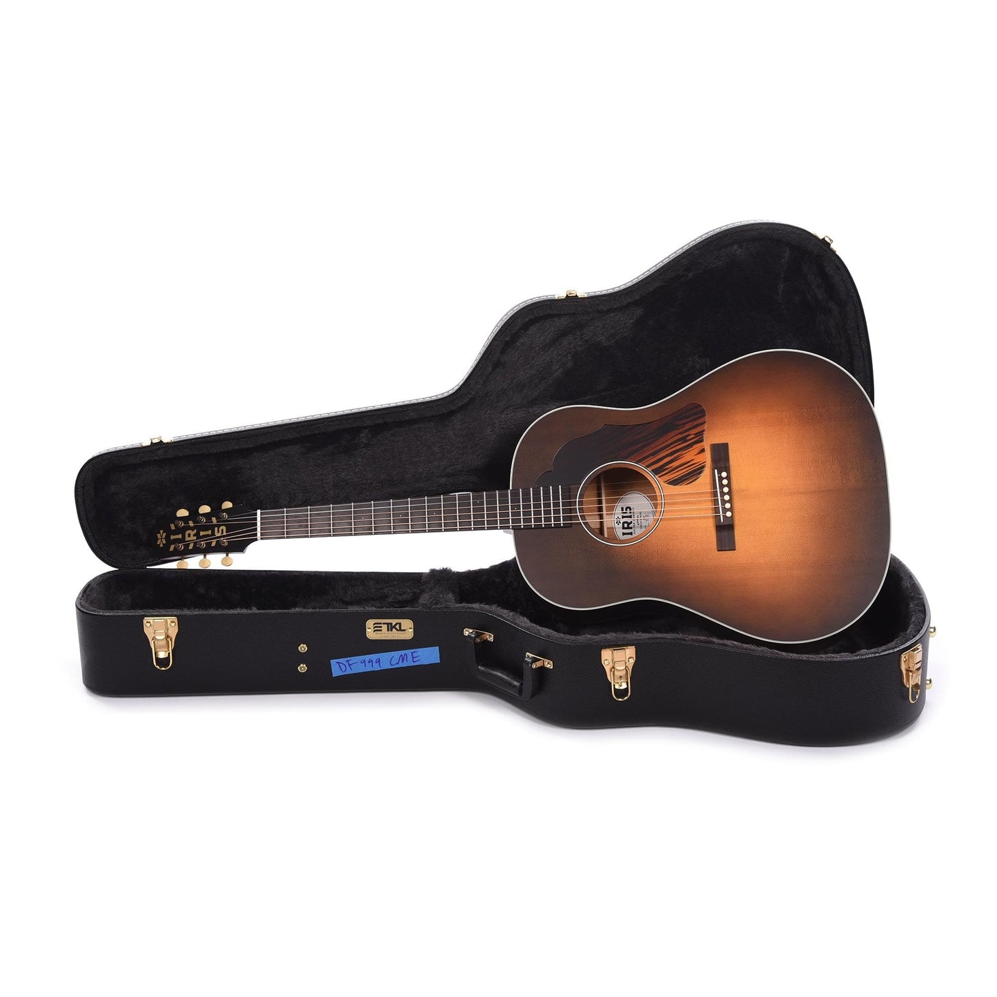 Iris DF Adirondack/Mahogany Tobacco Burst Satin w/Firestripe Pickguard Acoustic Guitars / Dreadnought