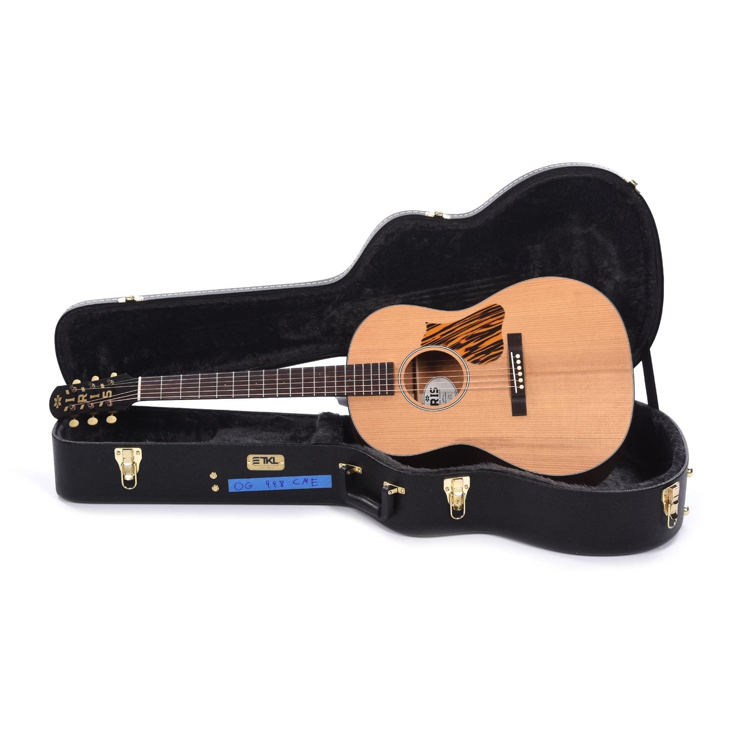 Iris OG Torrefied Adirondack/Figured Mahogany Natural Satin w/Firestripe Pickguard Acoustic Guitars / Dreadnought