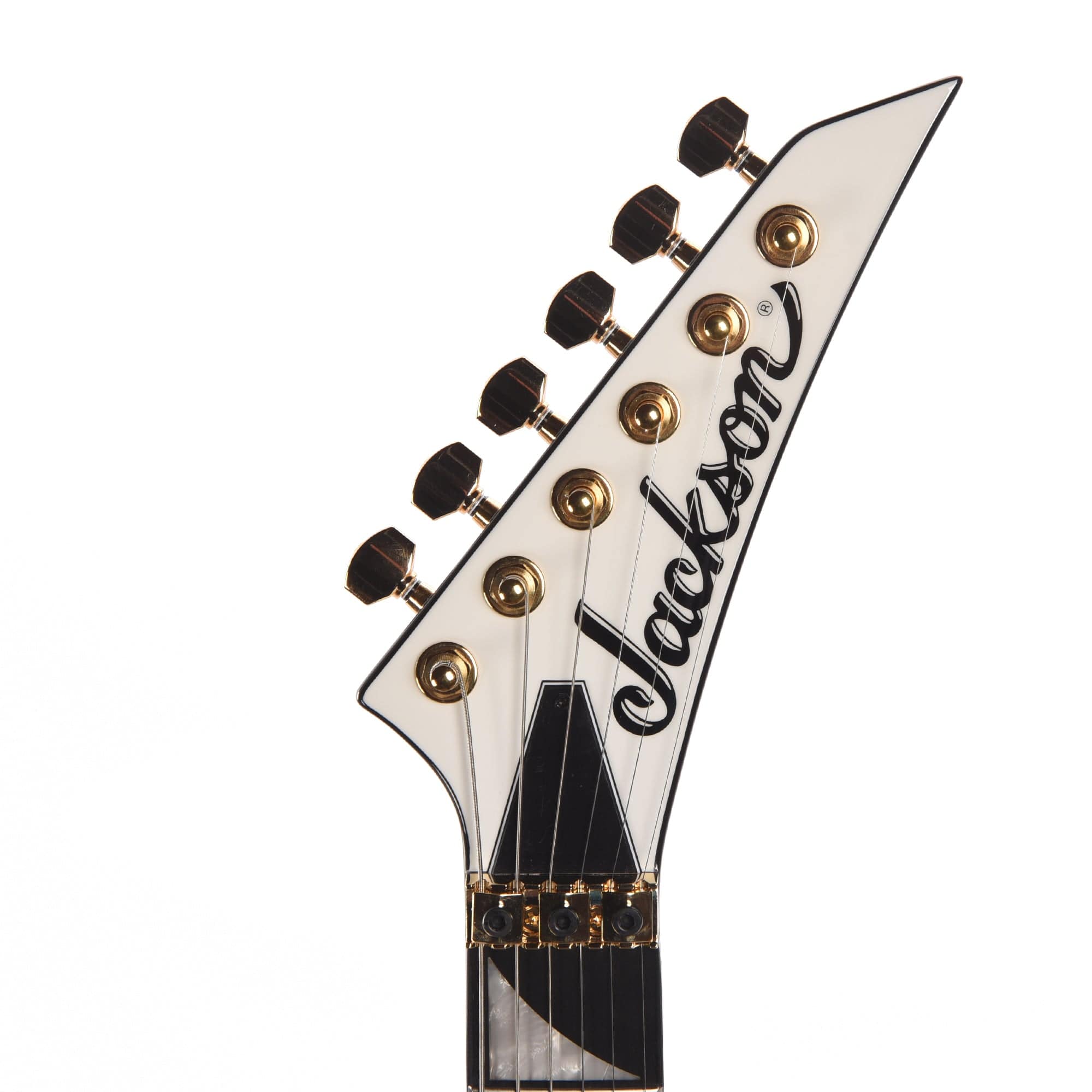 Jackson MJ Series Rhoads RR24MG White w/Black Pinstripes Electric Guitars / Solid Body