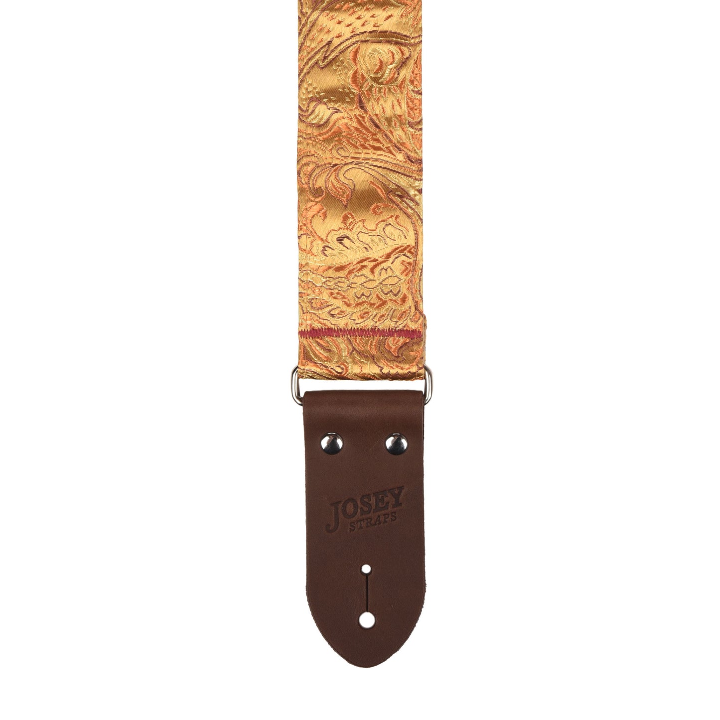 Josey The Sovereign 2" Guitar Strap w/Chocolate Ends and Cotton Backing Straps