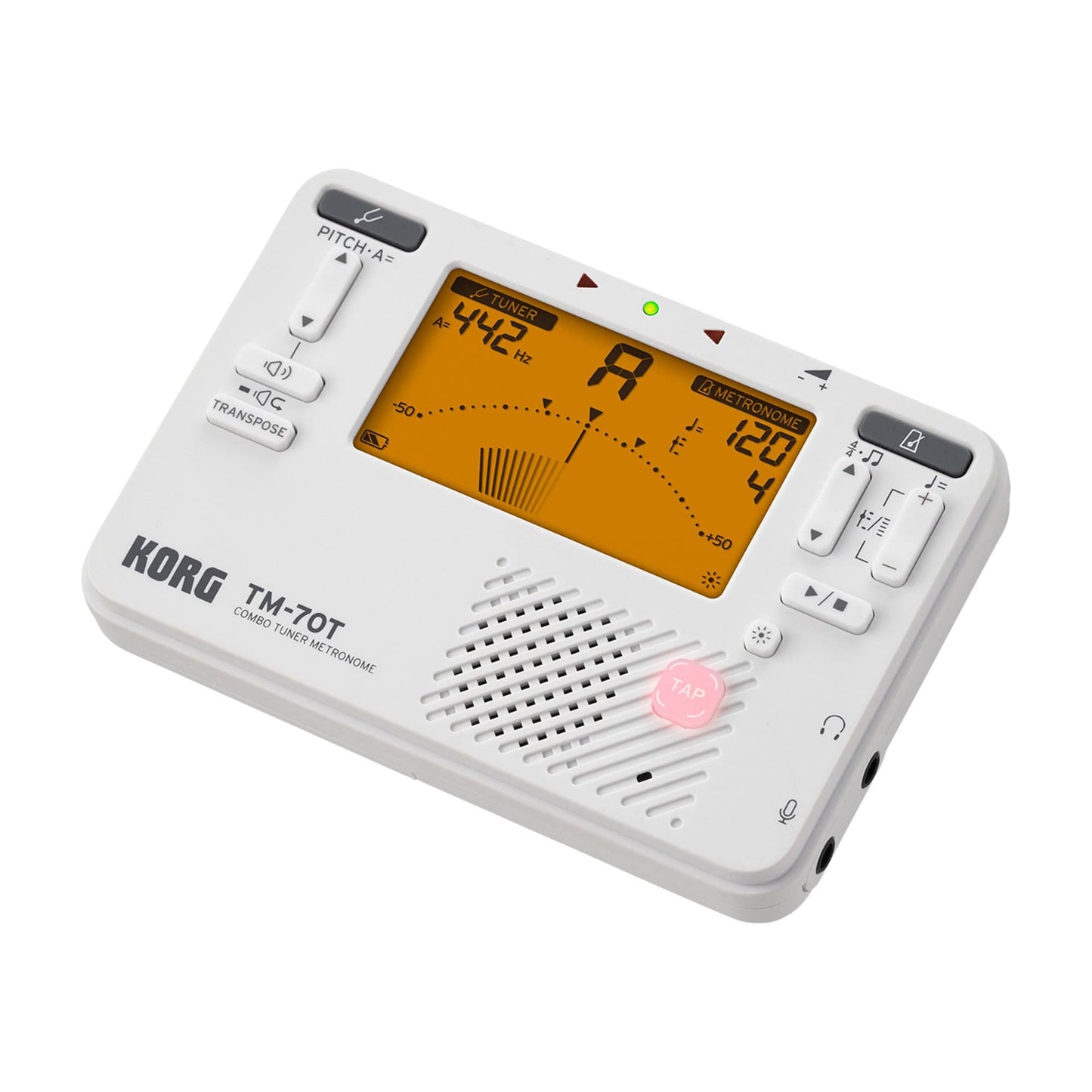 Korg TM-70T Tuner & Metronome White Accessories / Tuners
