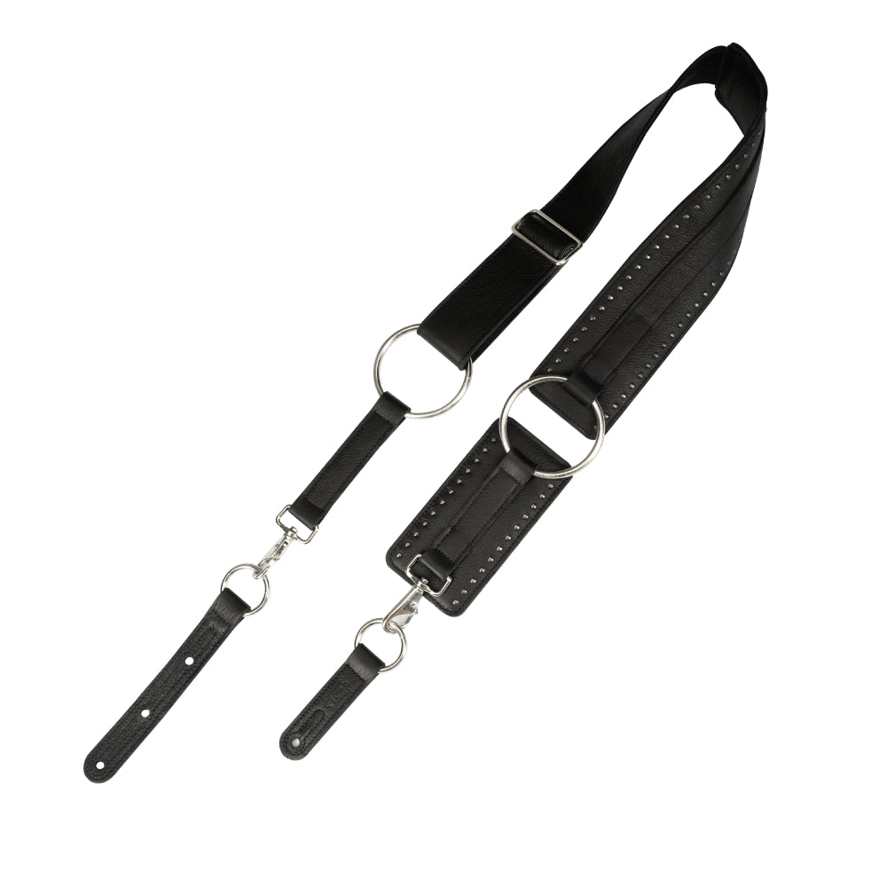 Levy's Baldric Series Leather Guitar Strap Black Accessories / Straps