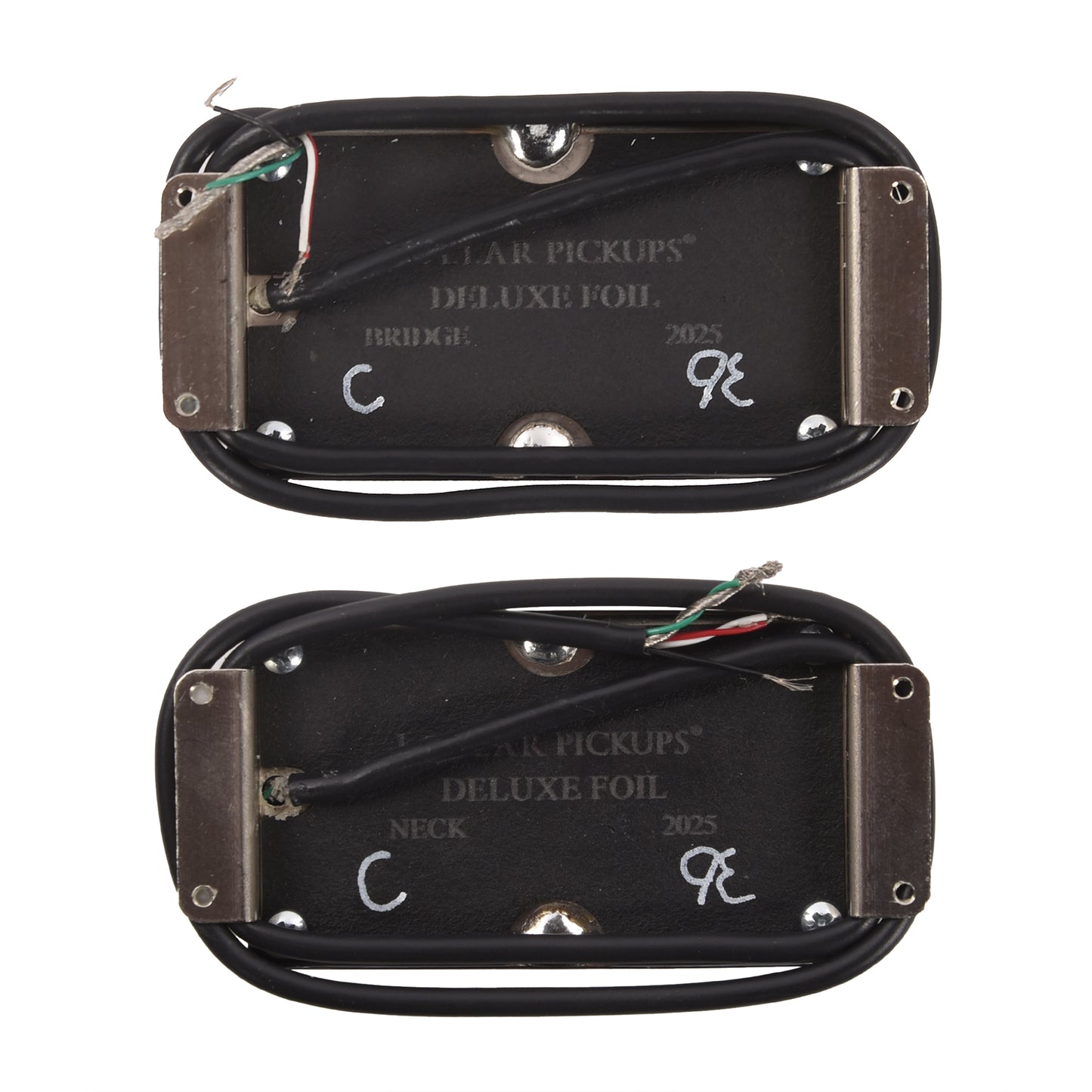 Lollar Deluxe Foil Humbucker Set Chrome Parts / Guitar Pickups