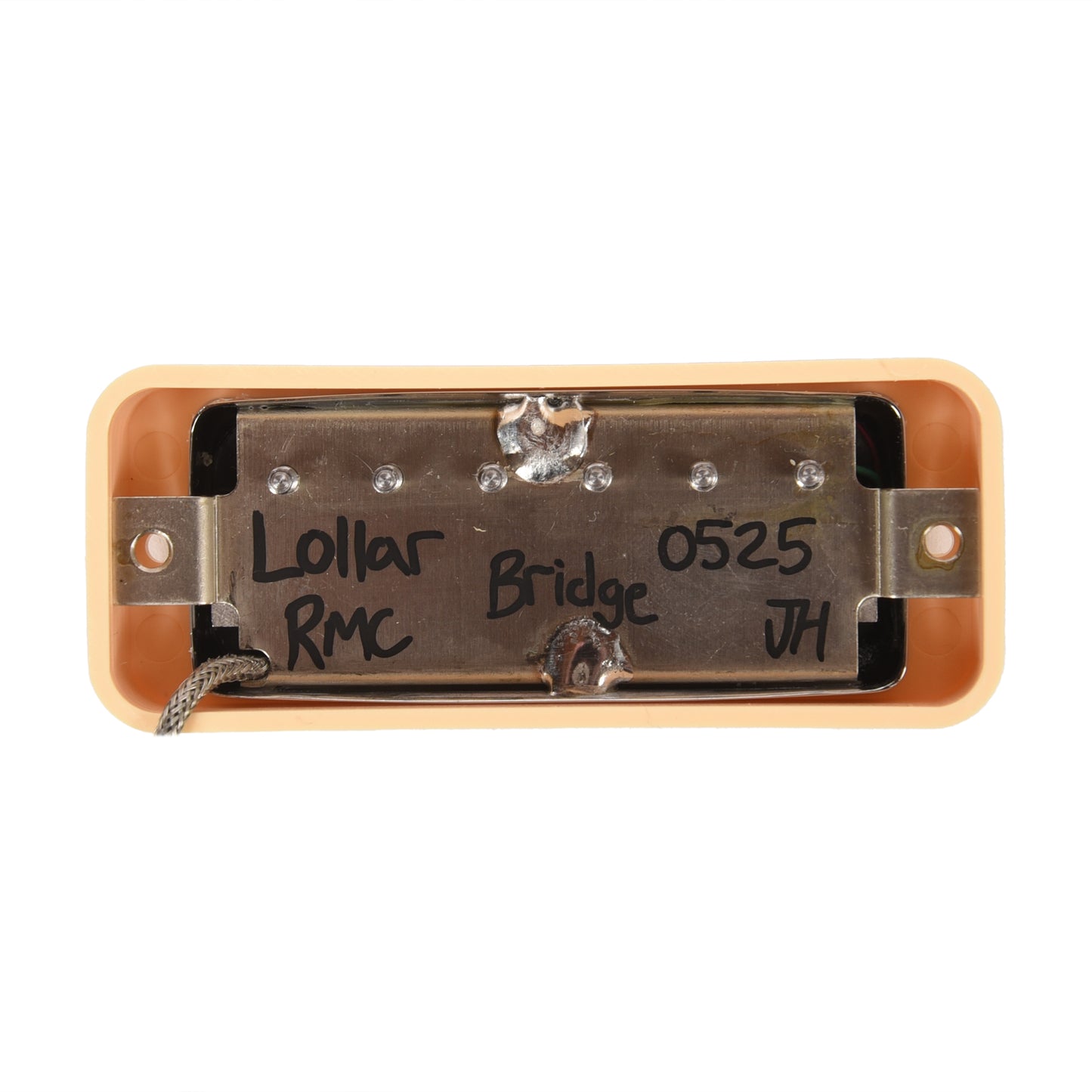 Lollar Mini Humbucker Bridge Position Chrome Soap Bar / LP Mount Cream Ring Single Conductor Parts / Guitar Pickups