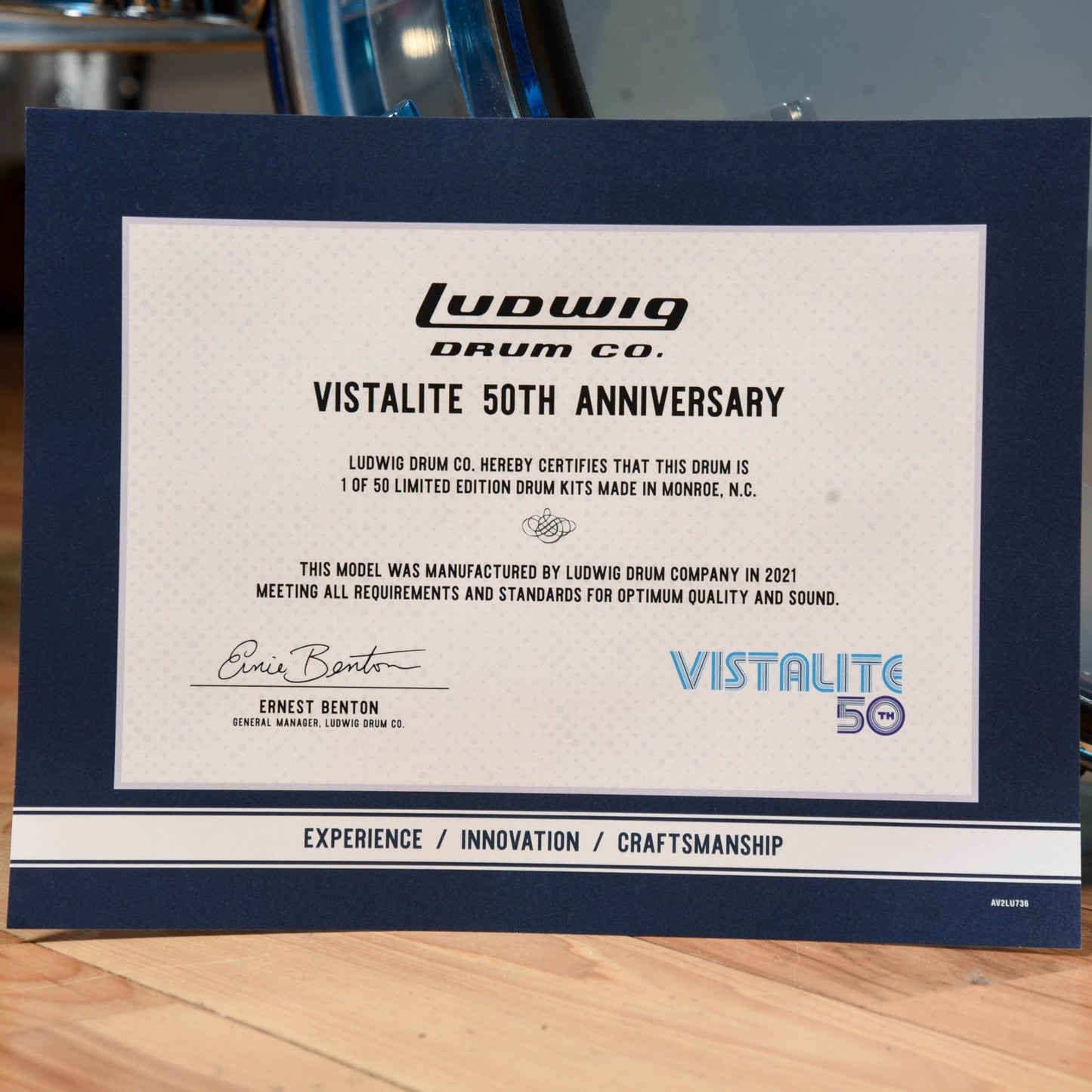 Ludwig Vistalite 13/16/22 3pc. Drum Kit Blue/Clear/Blue Limited Edition Drums and Percussion / Acoustic Drums / Full Acoustic Kits