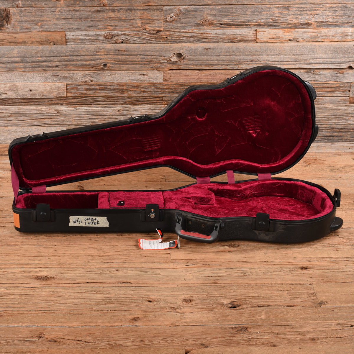 Luther LP Style Carbon Fiber Black Electric Guitars