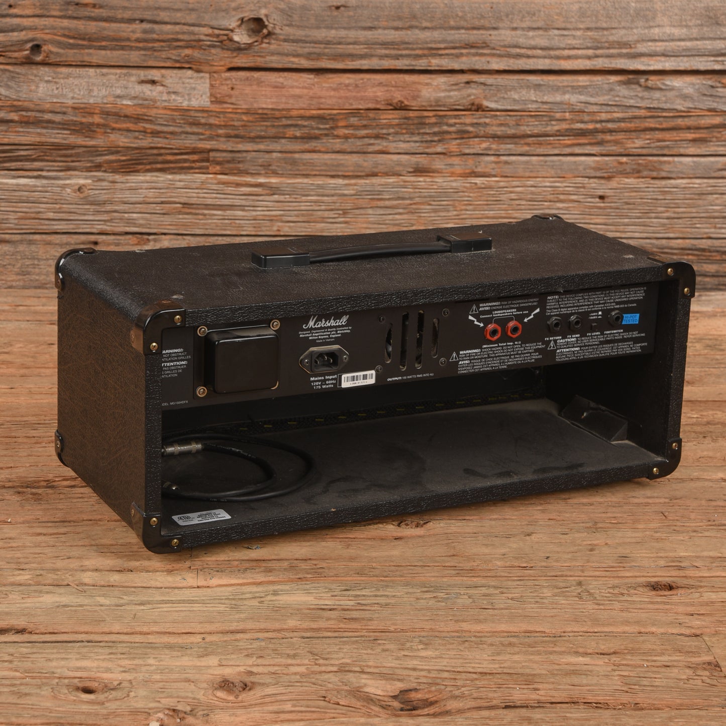 Marshall MG MG100HDFX 2-Channel 100-Watt Solid State Guitar Amp Head Amps / Guitar Amps / Guitar Cabinets