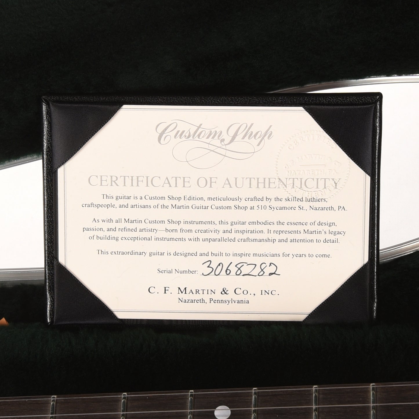 Martin Custom Shop 28-Style Dreadnought VTS Sitka Spruce/East Indian Rosewood Black Top Acoustic Guitars