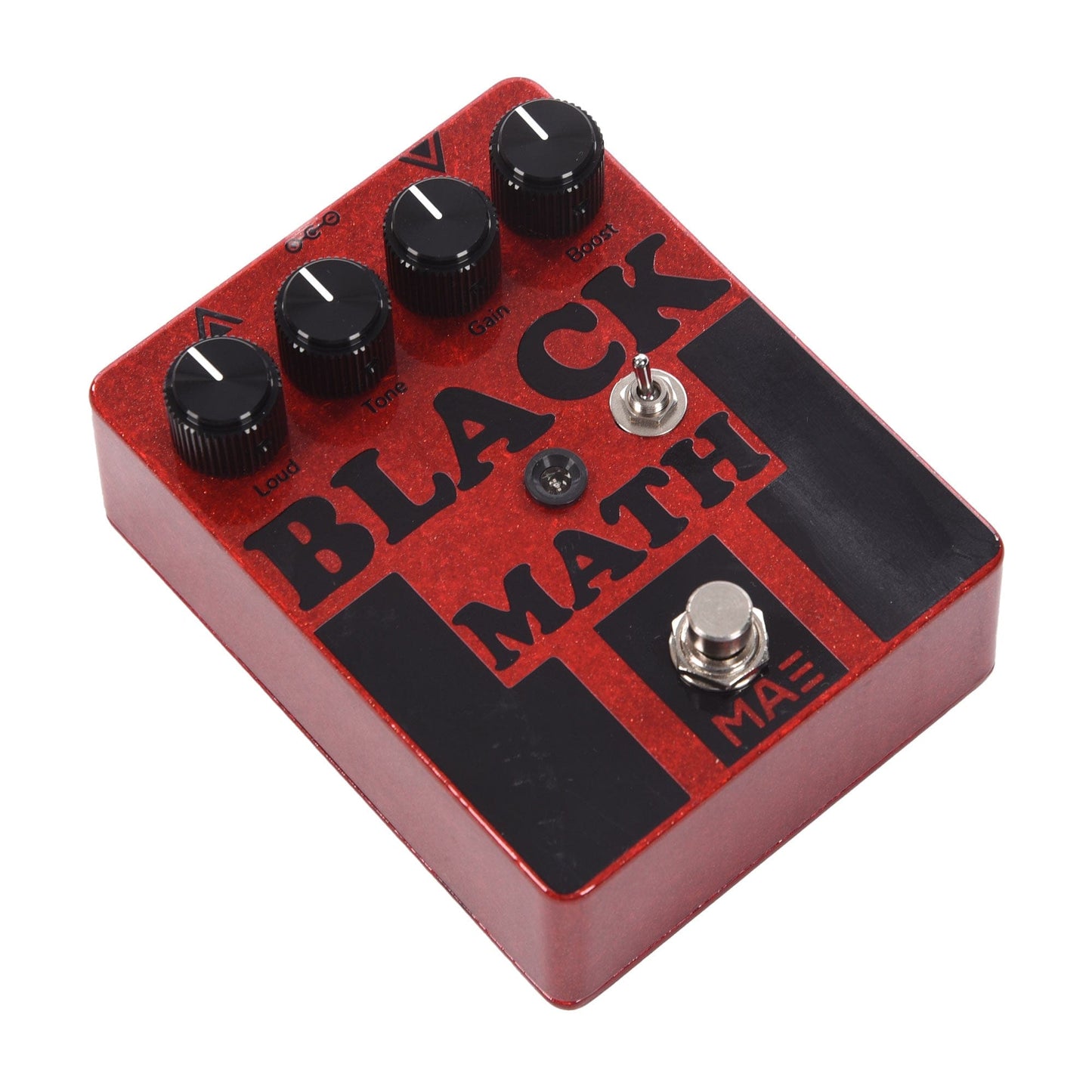 Mask Audio Electronics Black Math Fuzz Pedal Red Sparkle Effects and Pedals / Fuzz