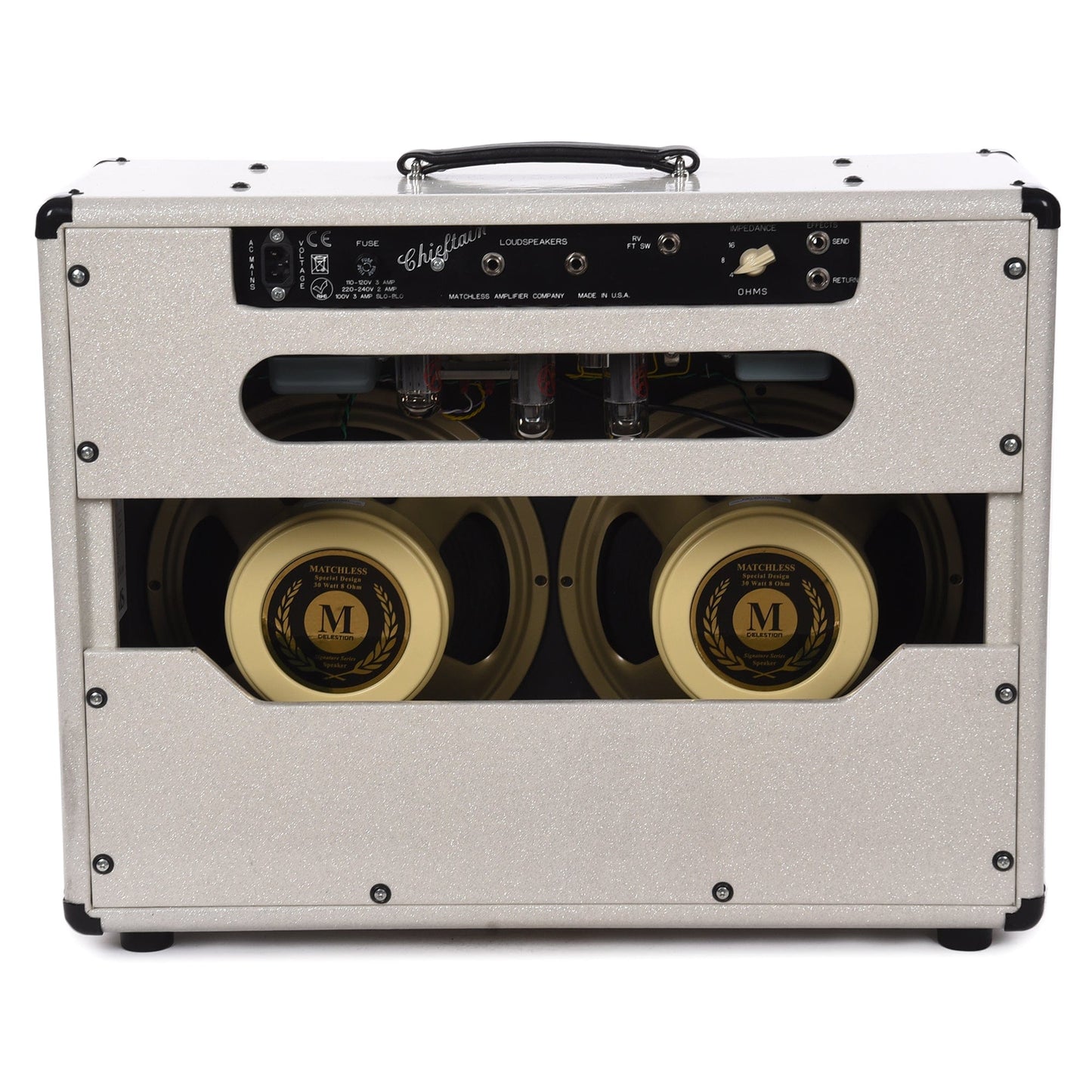 Matchless Chieftan Reverb 40W 2x12" Combo Sparkle Cream w/ Silver Grill Amps / Guitar Combos