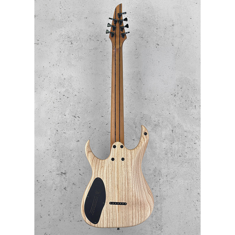Mayones Duvell Elite 7 Baritone B26.5 Curly 5A Poplar/Swamp Ash Gloss Turquoise Iris Electric Guitars