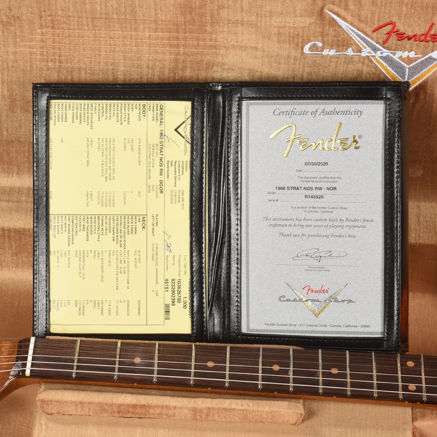 Fender Custom Shop 1960 Stratocaster "Chicago Special" NOS Fluorescent Orange