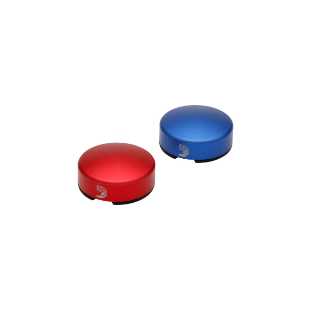 D'Addario XPND Footswitch Topper Blue and Red (2-Pack)