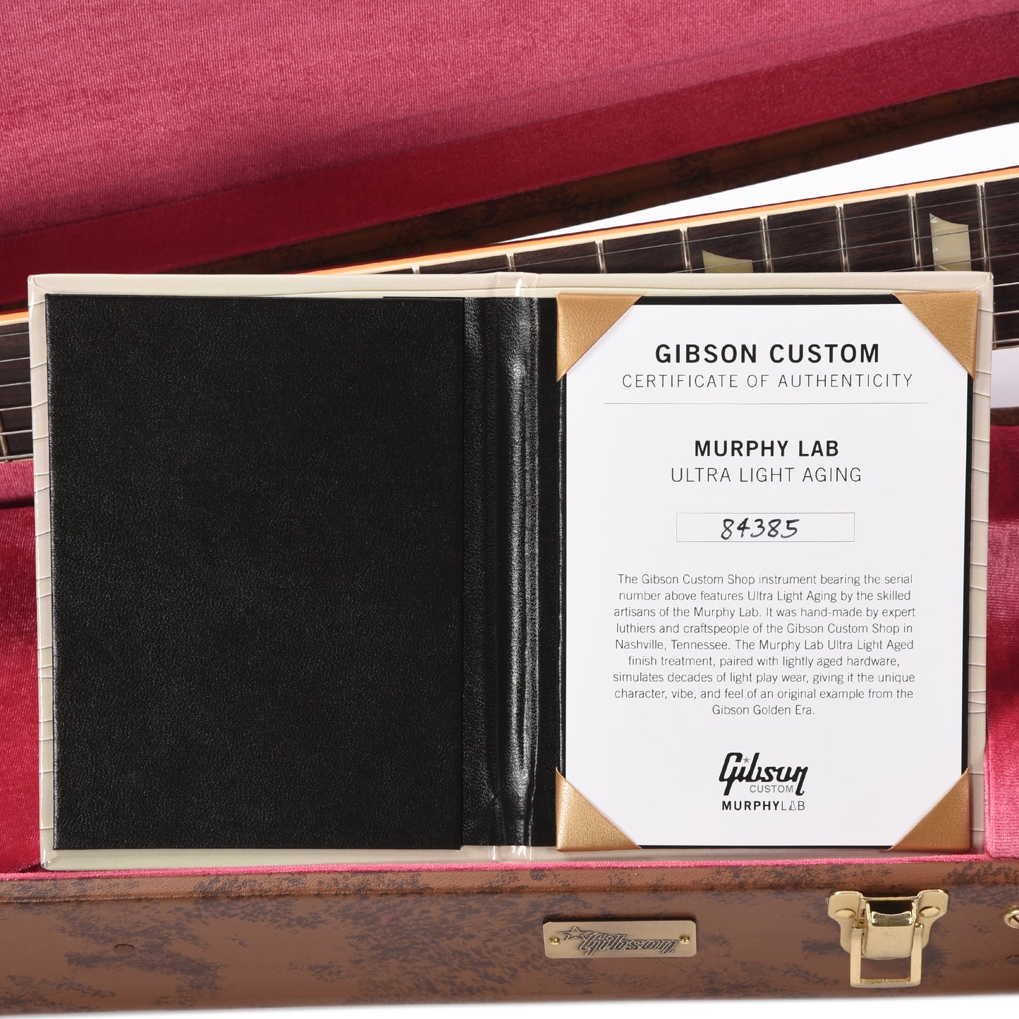 Gibson Custom Shop Murphy Lab 1958 Les Paul Standard Reissue Bourbon Burst Ultra Light Aged