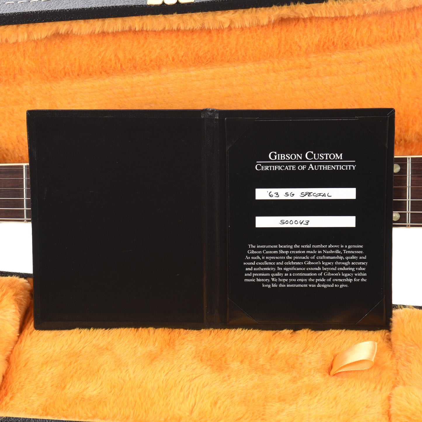 Gibson Custom Shop 1963 SG Special Reissue Antique Pewter Sparkle VOS