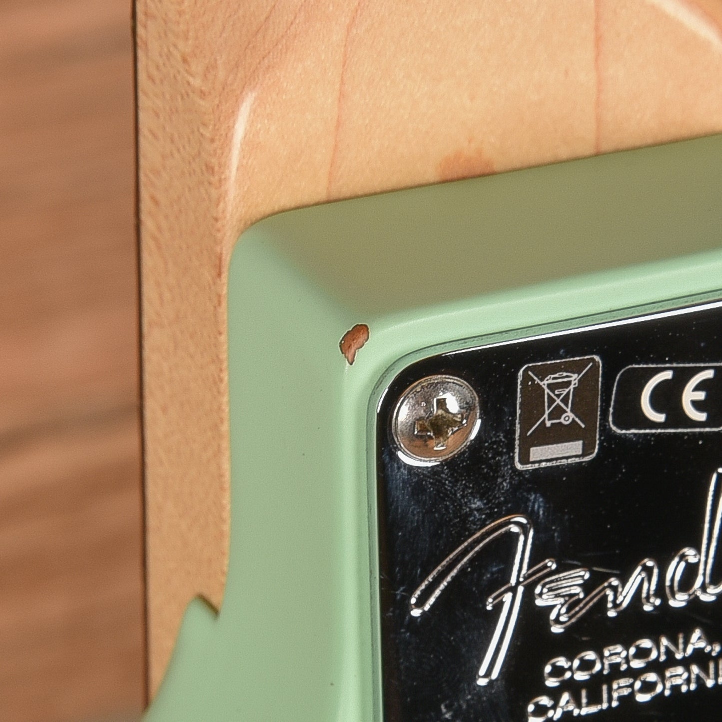 Fender American Performer Mustang Bass Satin Surf Green 2019