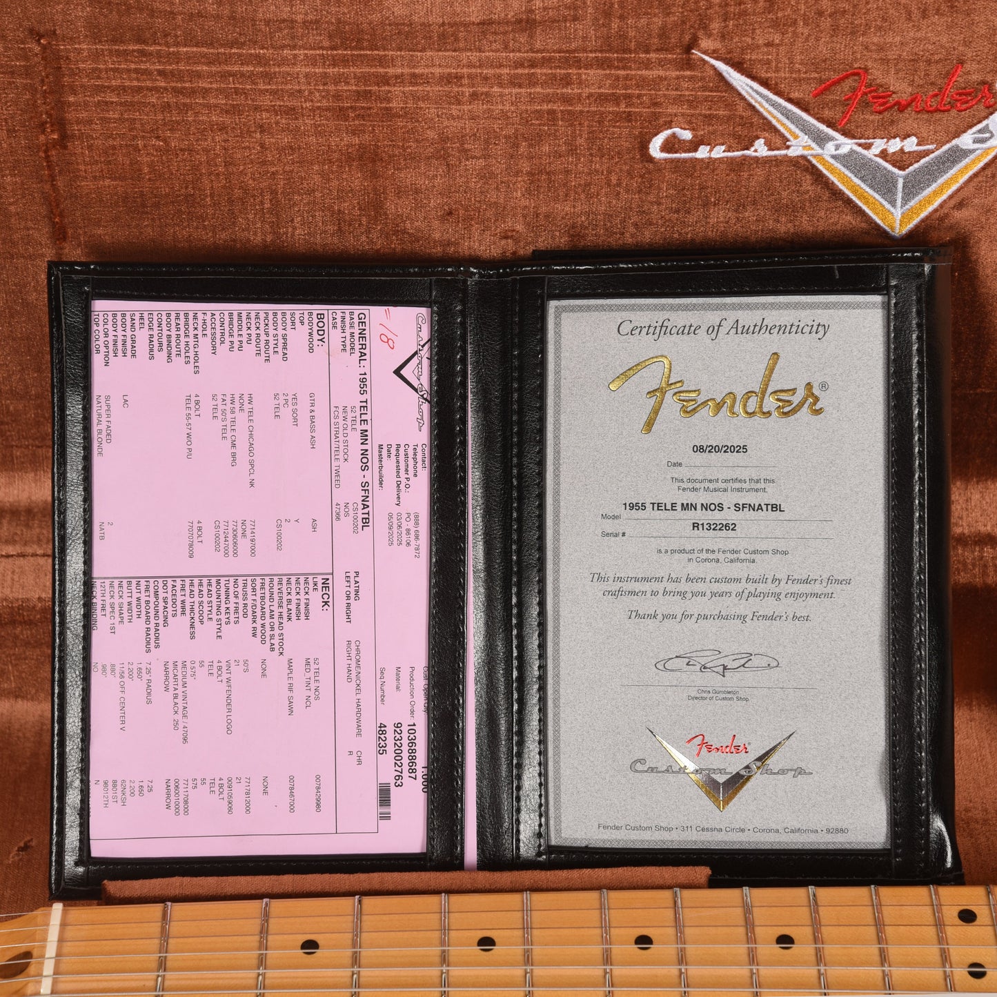 Fender Custom Shop 1955 Telecaster "Chicago Special" NOS Super Faded Natural Blonde