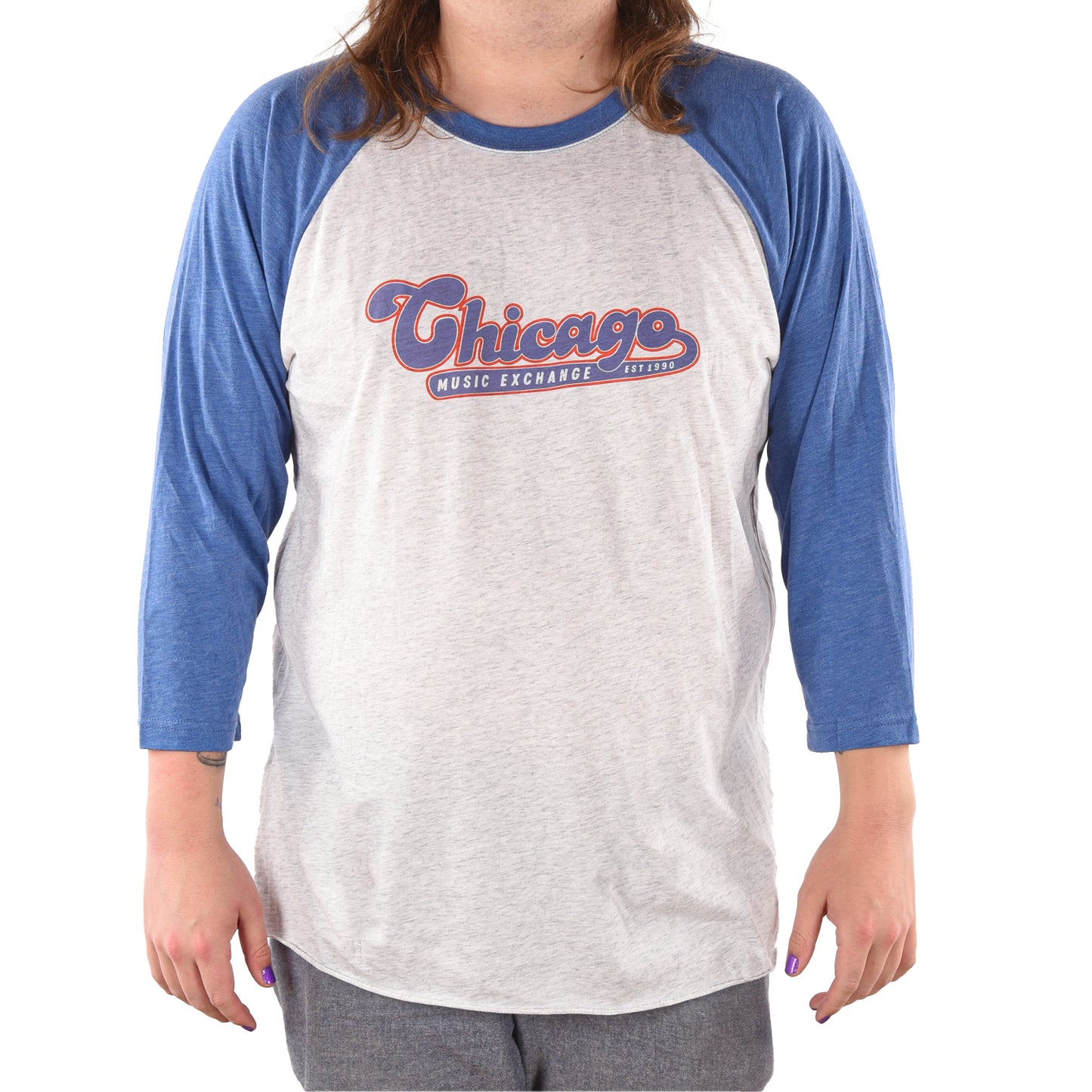 CME "Rec League" Vintage Royal 3/4 Raglan Baseball T-Shirt