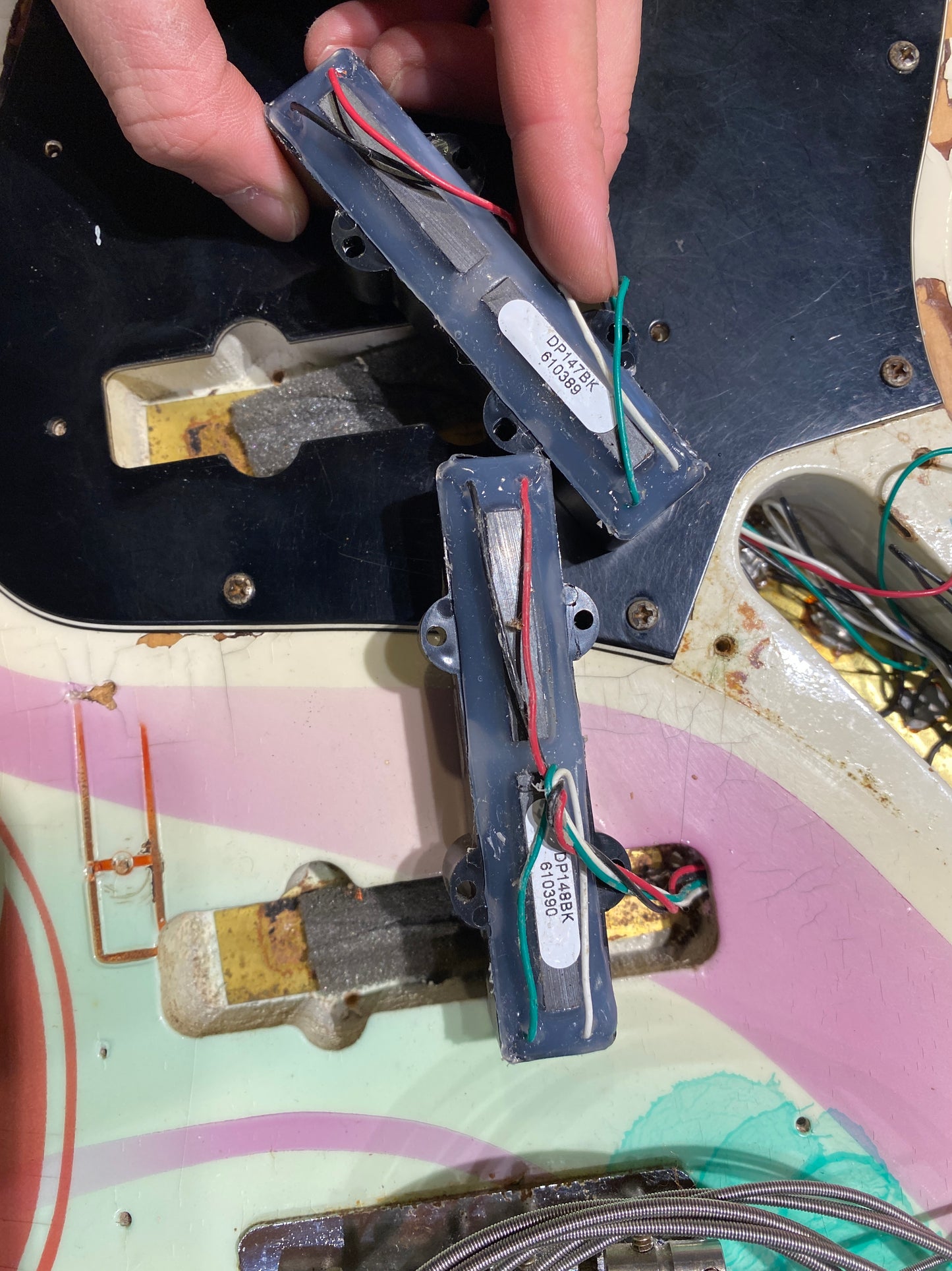 Fender Jazz Bass White Airbrushed Refin 1974