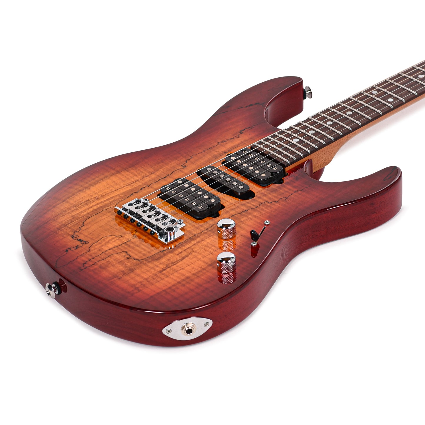 Suhr Custom Modern Aged Cherry Burst w/CME-Selected Spalt Maple Top