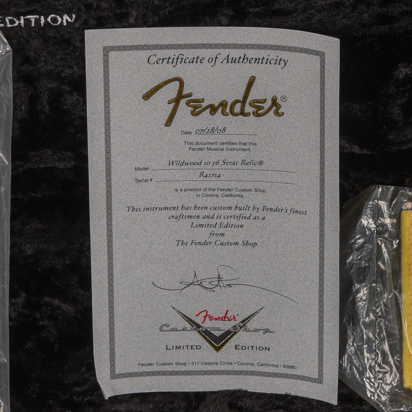 Fender Custom Shop Wildwood 10 '56 Stratocaster 2008, Sunburst Sunburst 2008