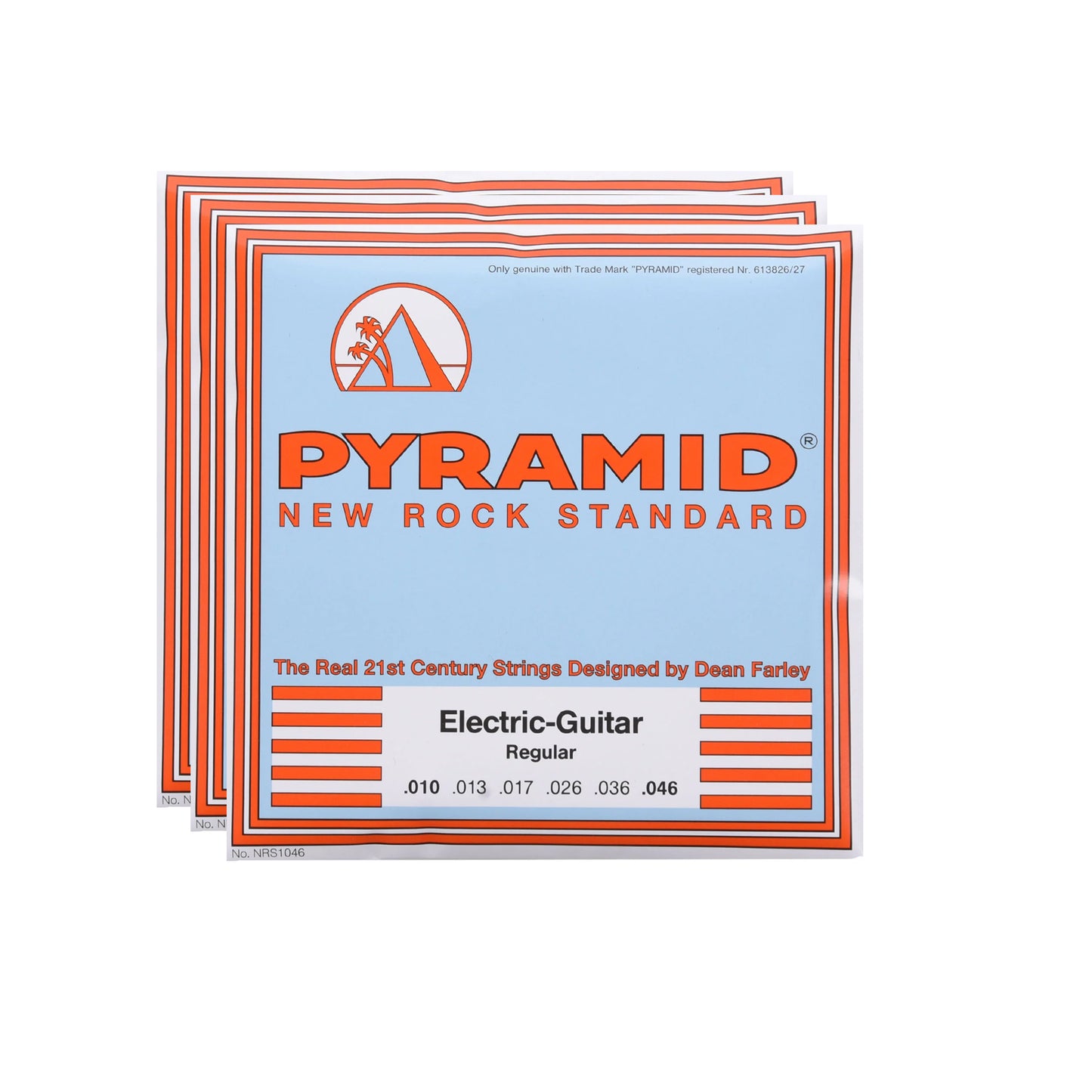 Pyramid New Rock Standard Electric Guitar Strings Regular 10-46 2 Pack Bundle