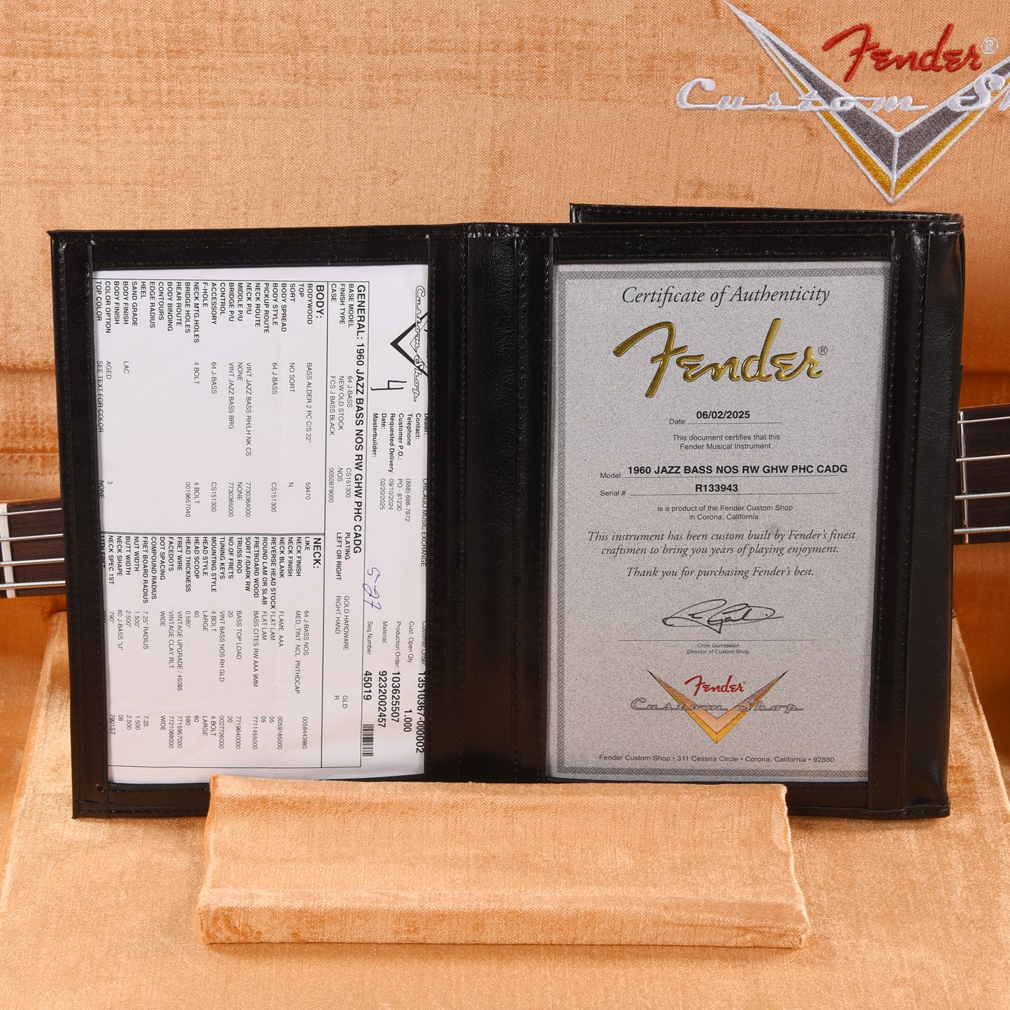 Fender Custom Shop 1960 Jazz Bass NOS Aged Cadillac Green