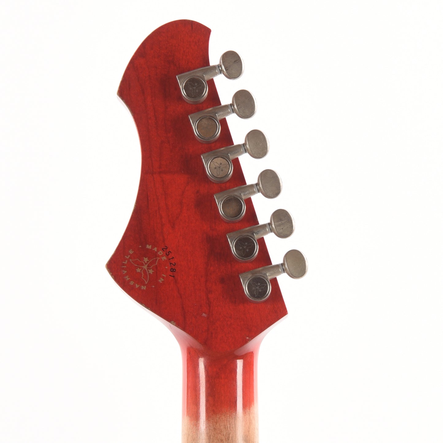 Novo Dealer Limited Chambered Serus P2 Faded Tea Burst w/Faded Cherry Back Light Distress