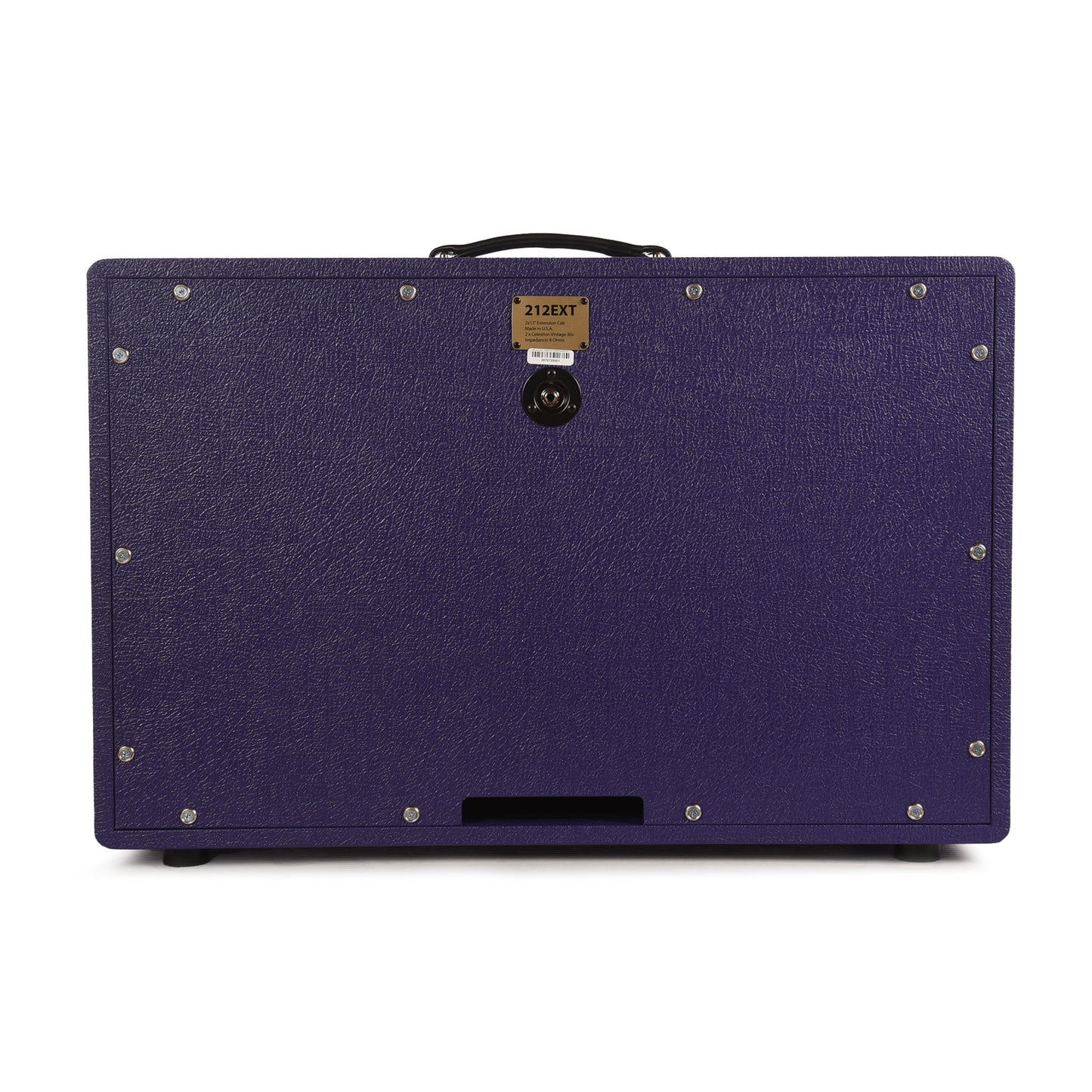 Friedman 2x12 Rear-Ported Closed-Back Cabinet Purple Elephant w/ Aged British Style Large Check Grille