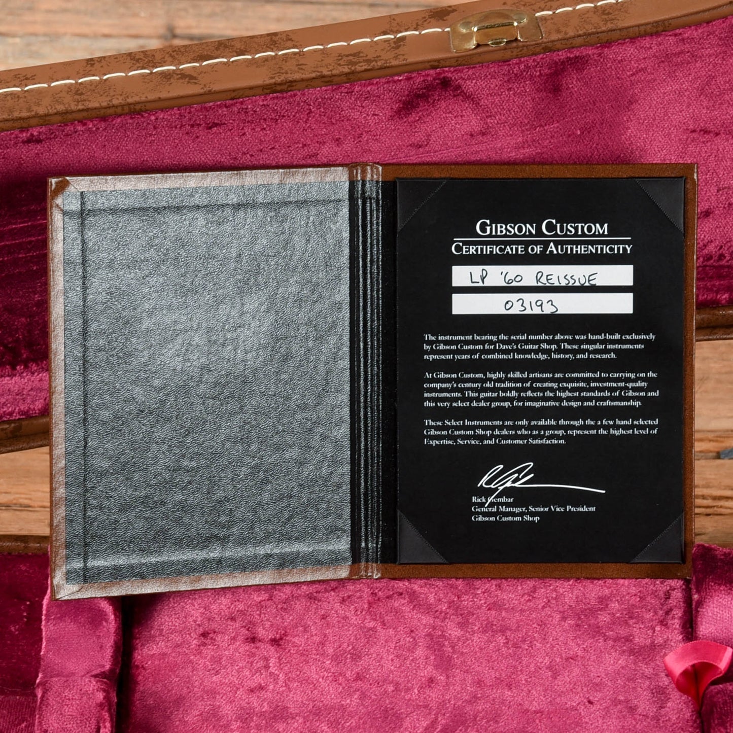 Gibson Custom 1960 Les Paul Standard Reissue Dave's Guitar Shop Lemon Burst 2023